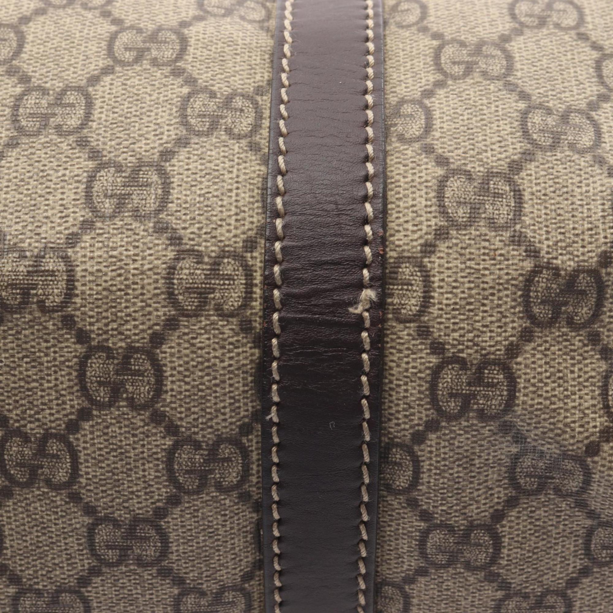 Gucci Beige Brown Pvc Leather Handbag Tote Bag (Pre-Owned)
