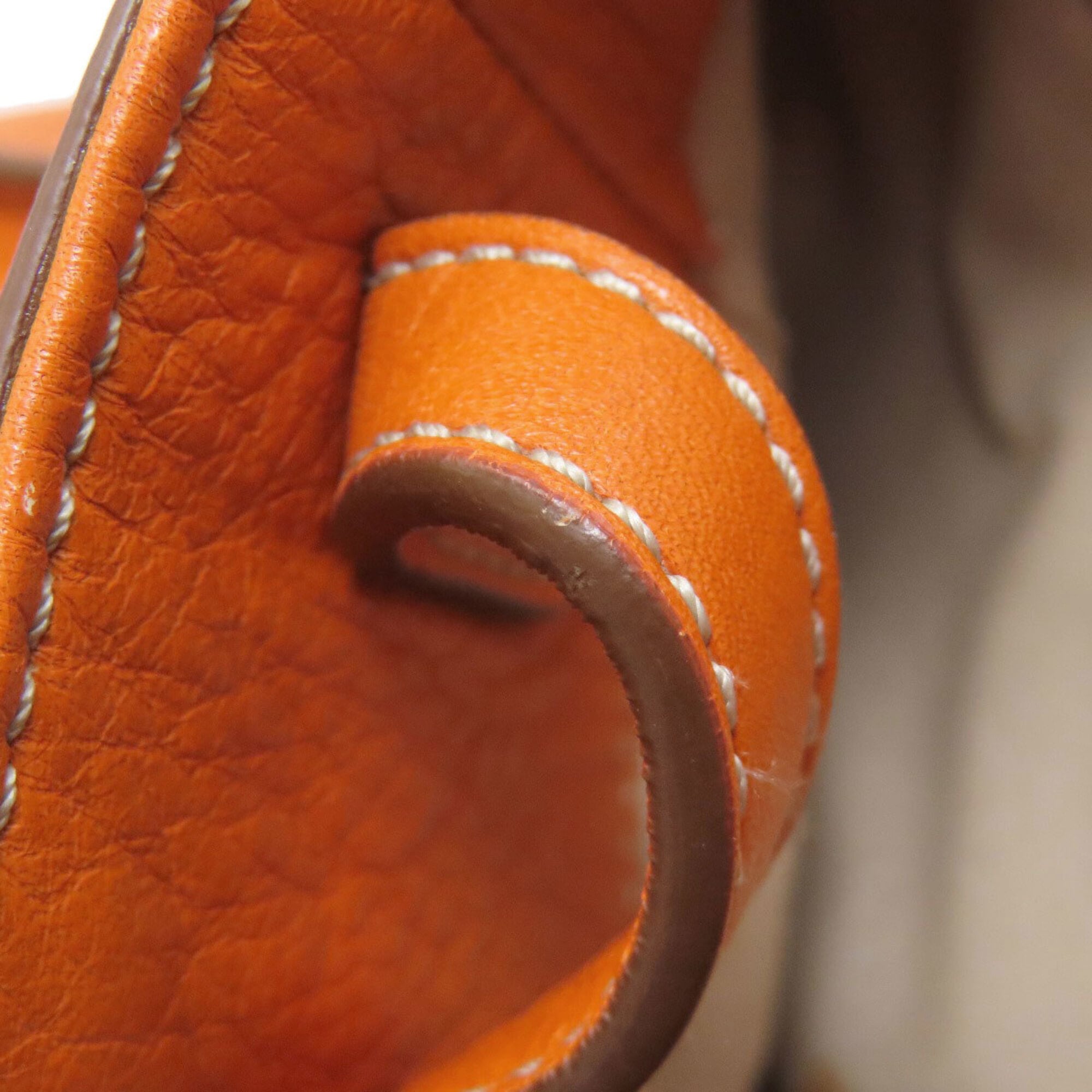 Tod's Orange Leather Tote Bag (Pre-Owned)