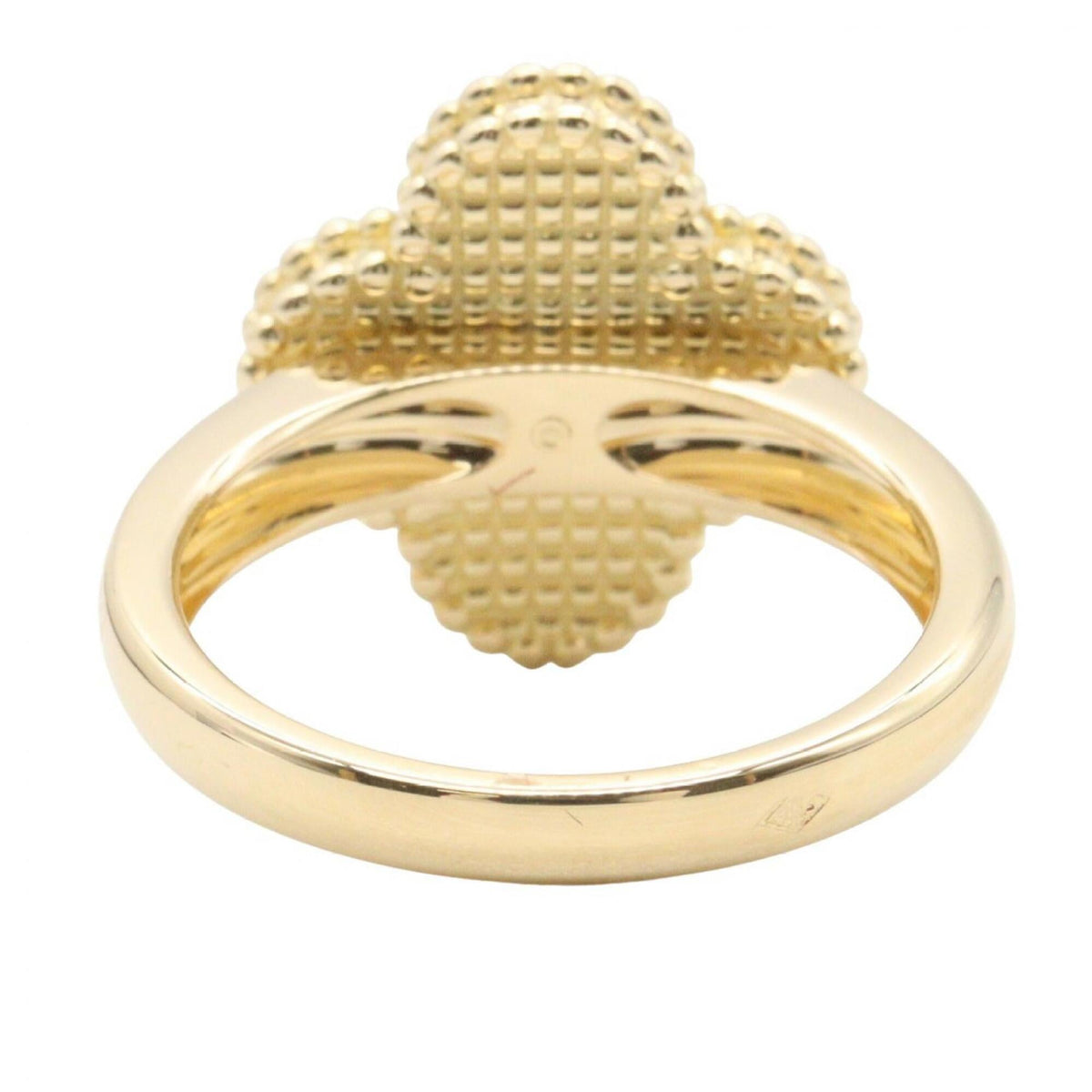 Van Cleef & Arpels Gold Clear White Yellow Gold (18K) Band Ring (Pre-Owned)