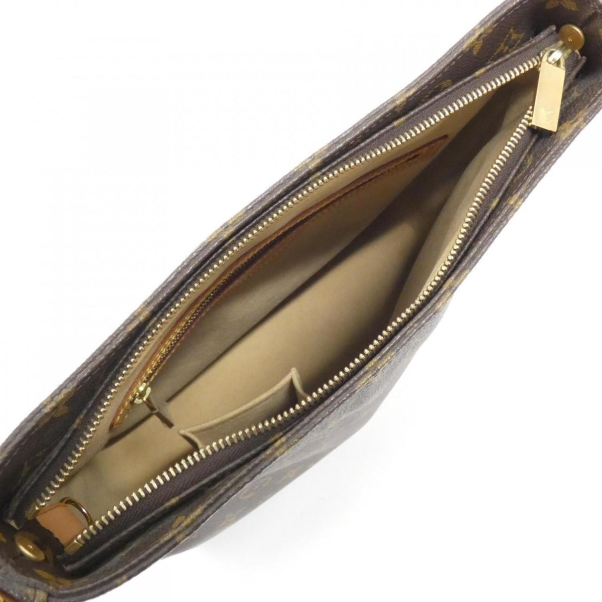 Louis Vuitton Marron Coated Canvas Shoulder Bag (Pre-Owned)