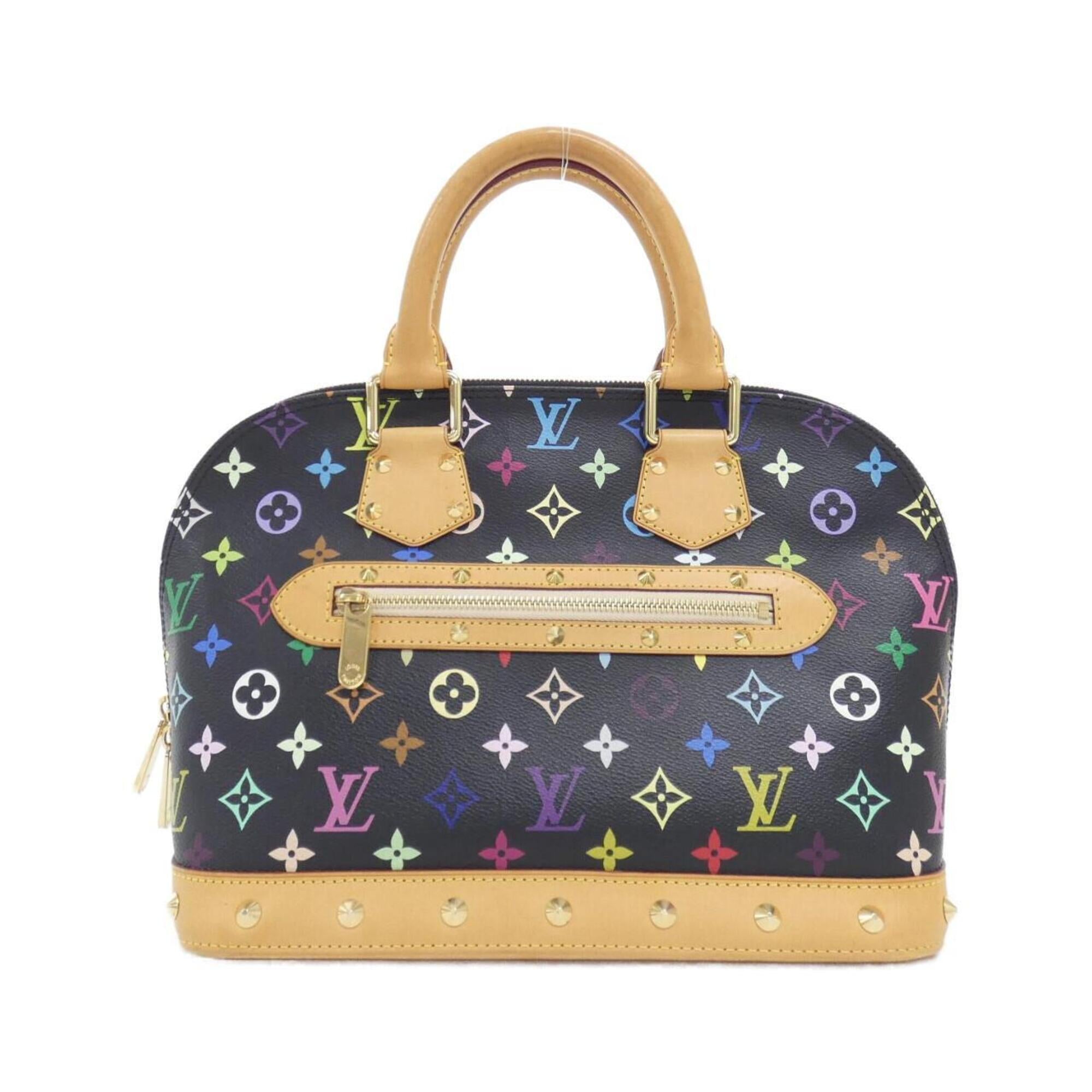 Louis Vuitton Black Coated Canvas Handbag (Pre-Owned)