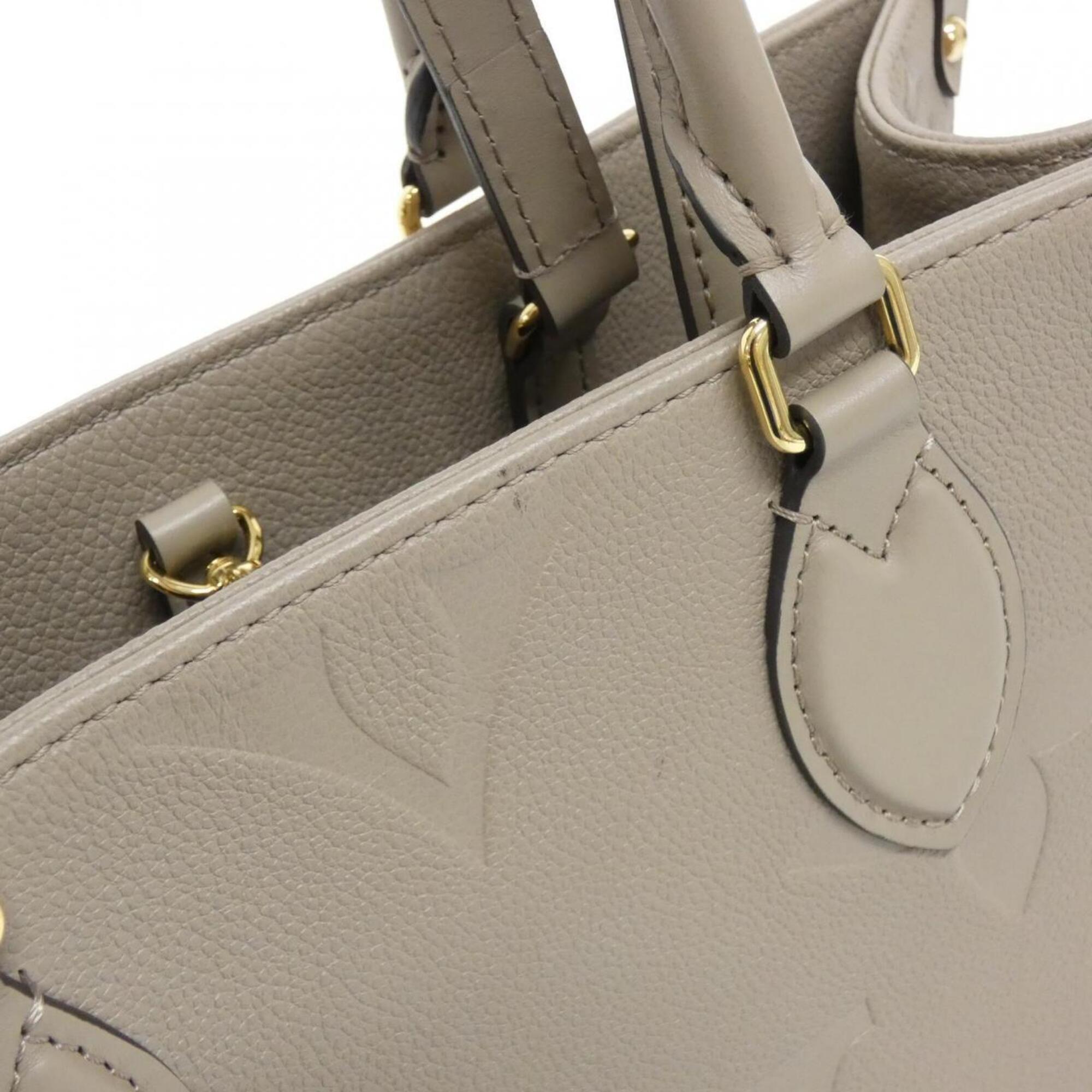 Louis Vuitton Tourterelle Leather Handbag (Pre-Owned)