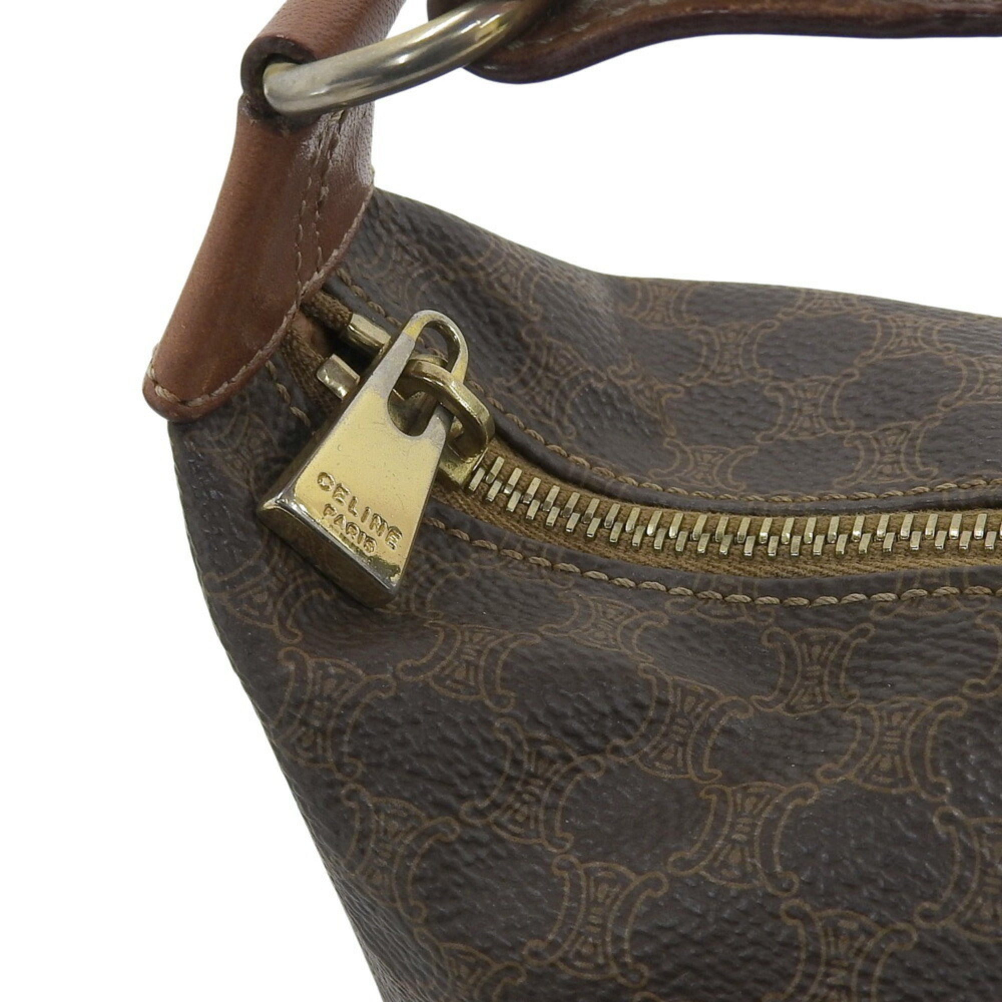 Celine Brown Pvc Pouch Shoulder Bag (Pre-Owned)