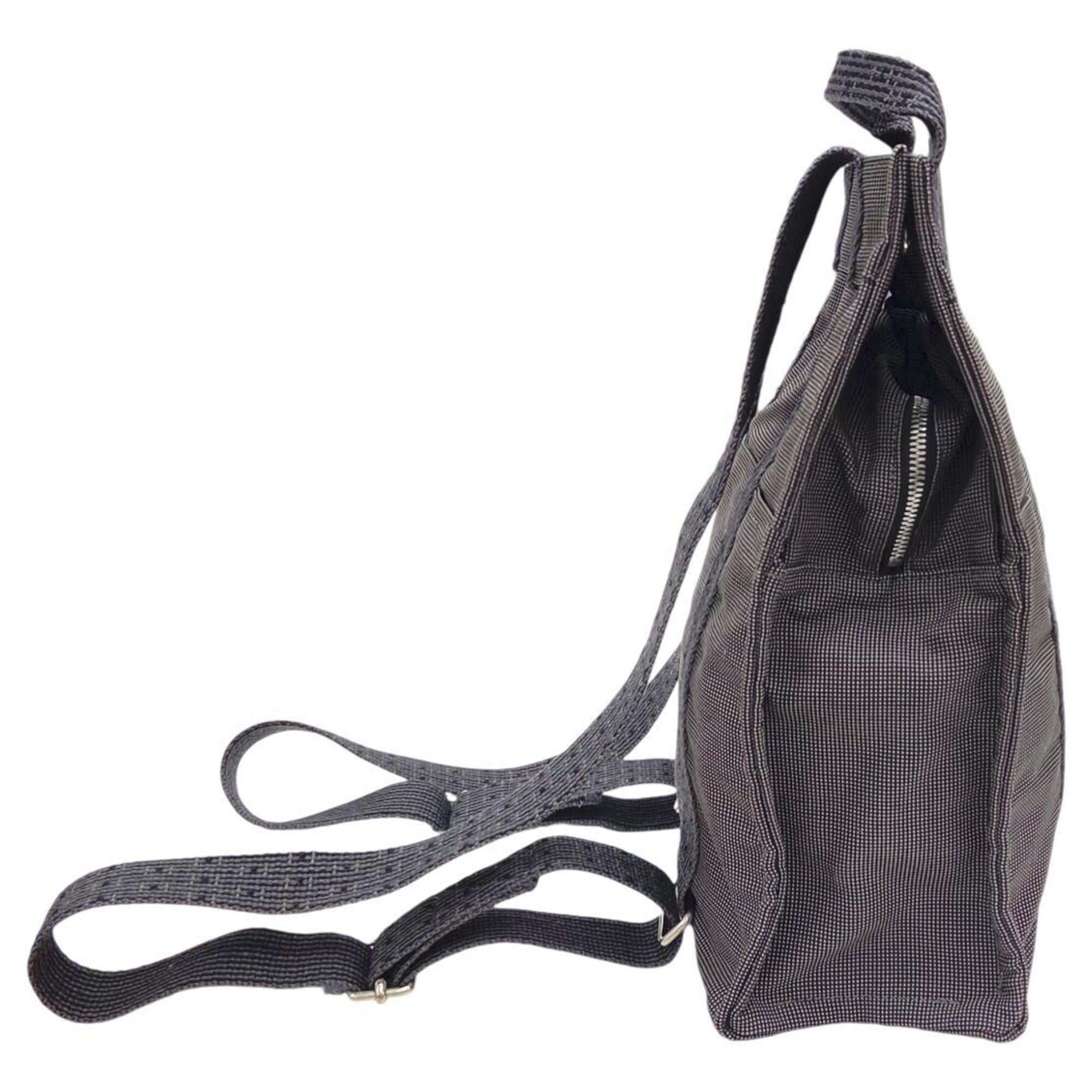 Hermes Gray Nylon Backpack (Pre-Owned)