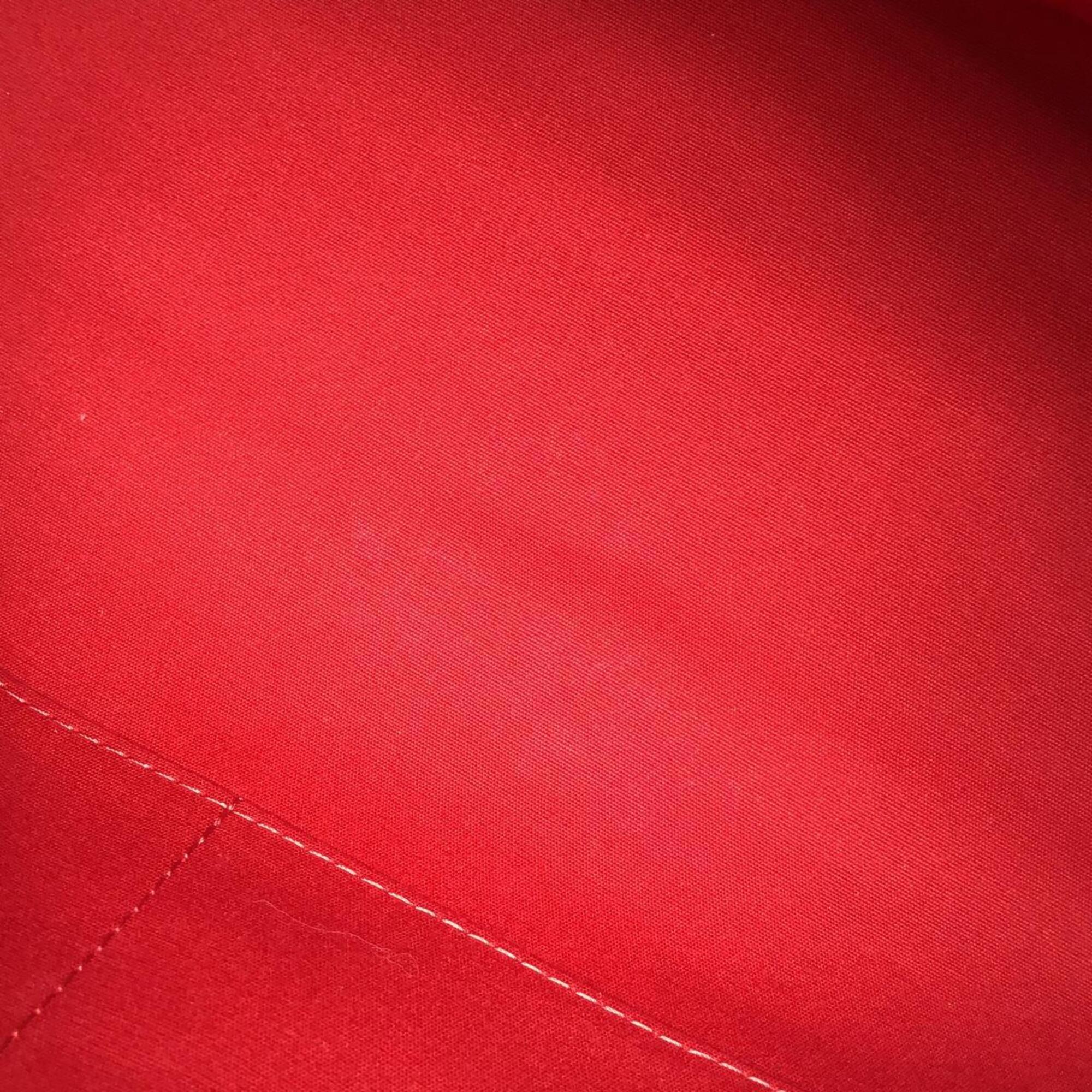 Louis Vuitton Carmine Red Color Leather Handbag (Pre-Owned)