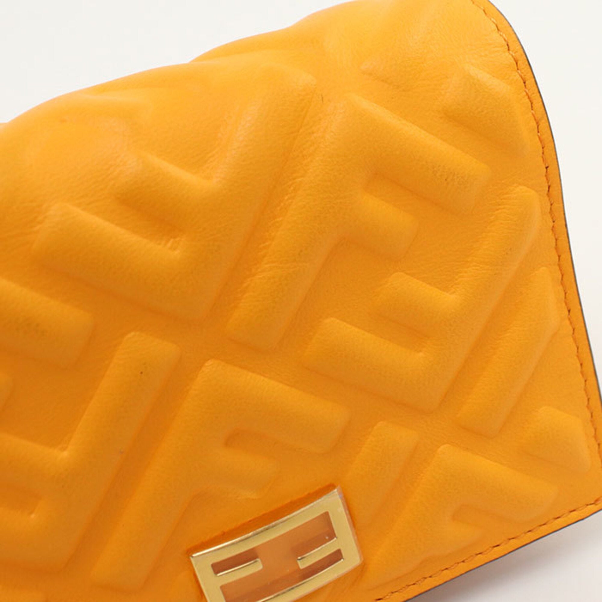 Fendi Orange Leather Wallet (Bi-Fold) (Pre-Owned)