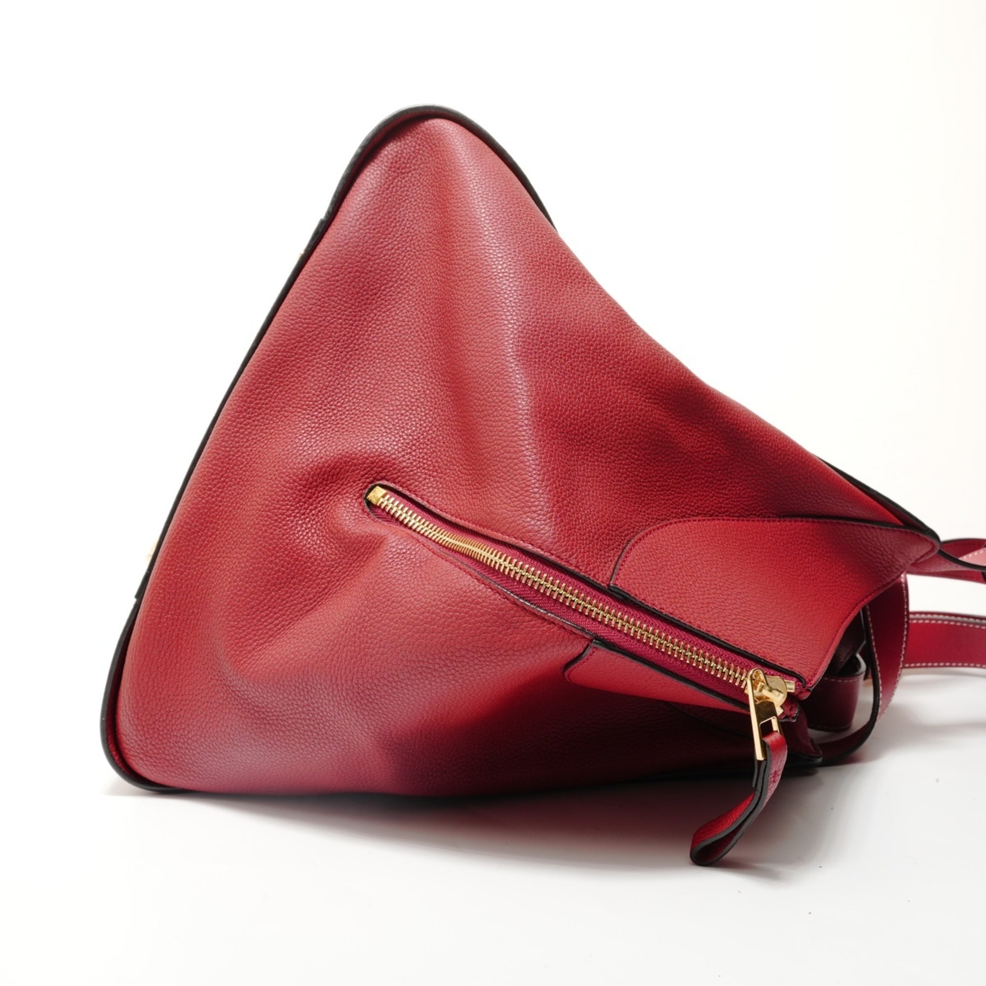 Loewe Hammock Red Color Leather Handbag (Pre-Owned)