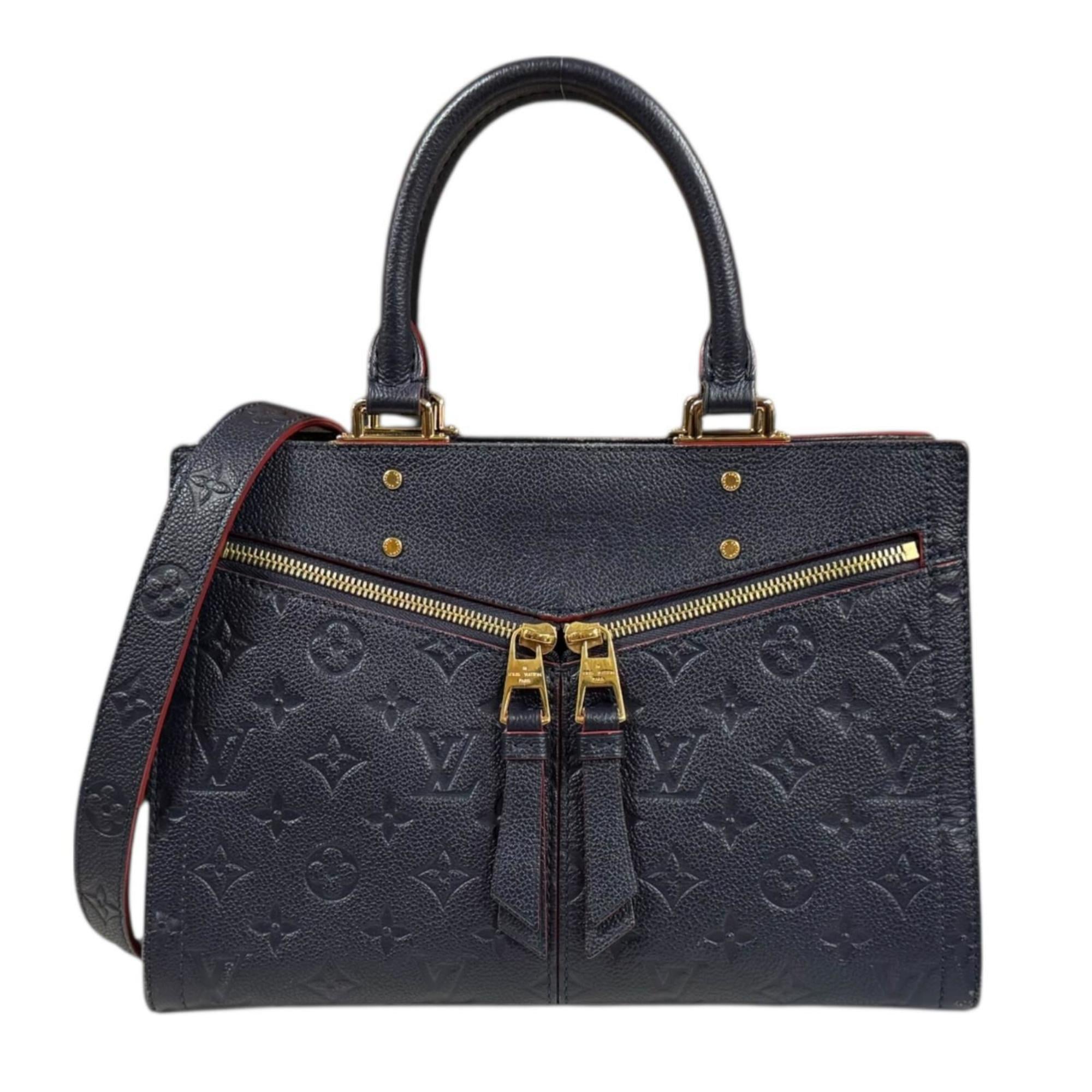 Louis Vuitton Marine Rouge Navy Monogram Empreinte Shoulder Bag (Pre-Owned)