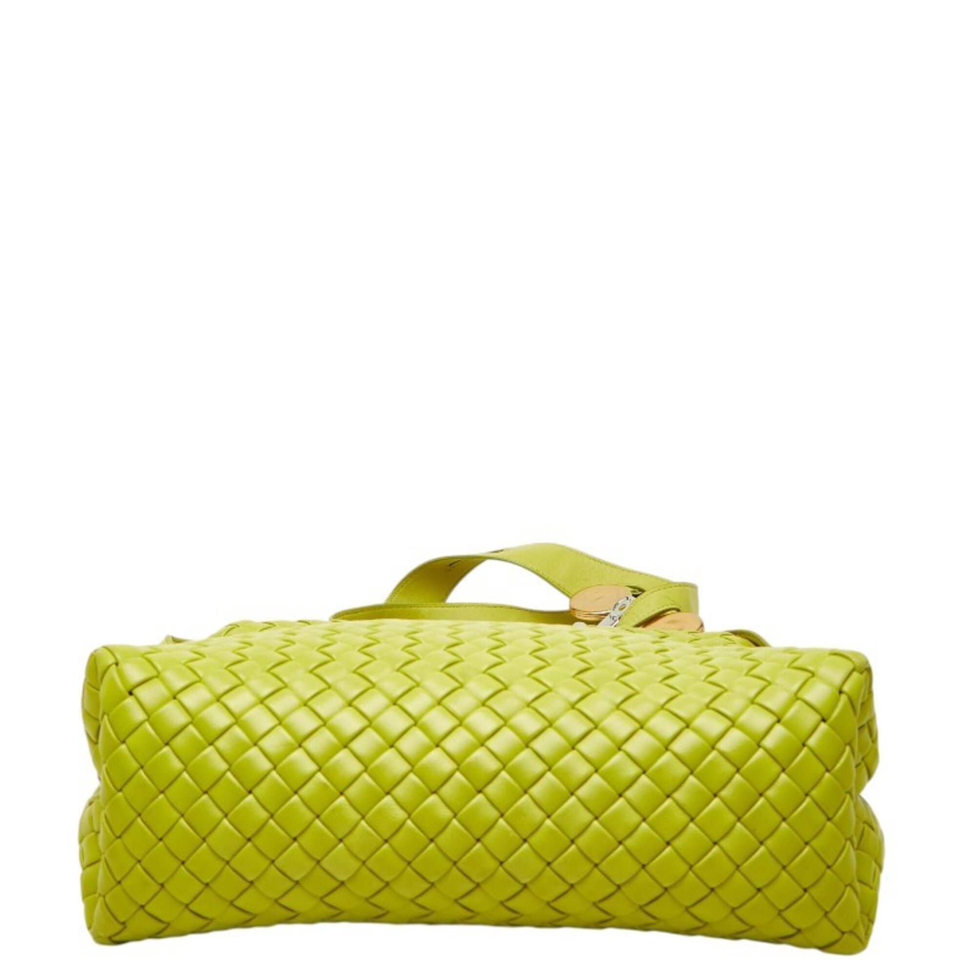 Bottega Veneta Yellow Leather Shoulder Bag (Pre-Owned)