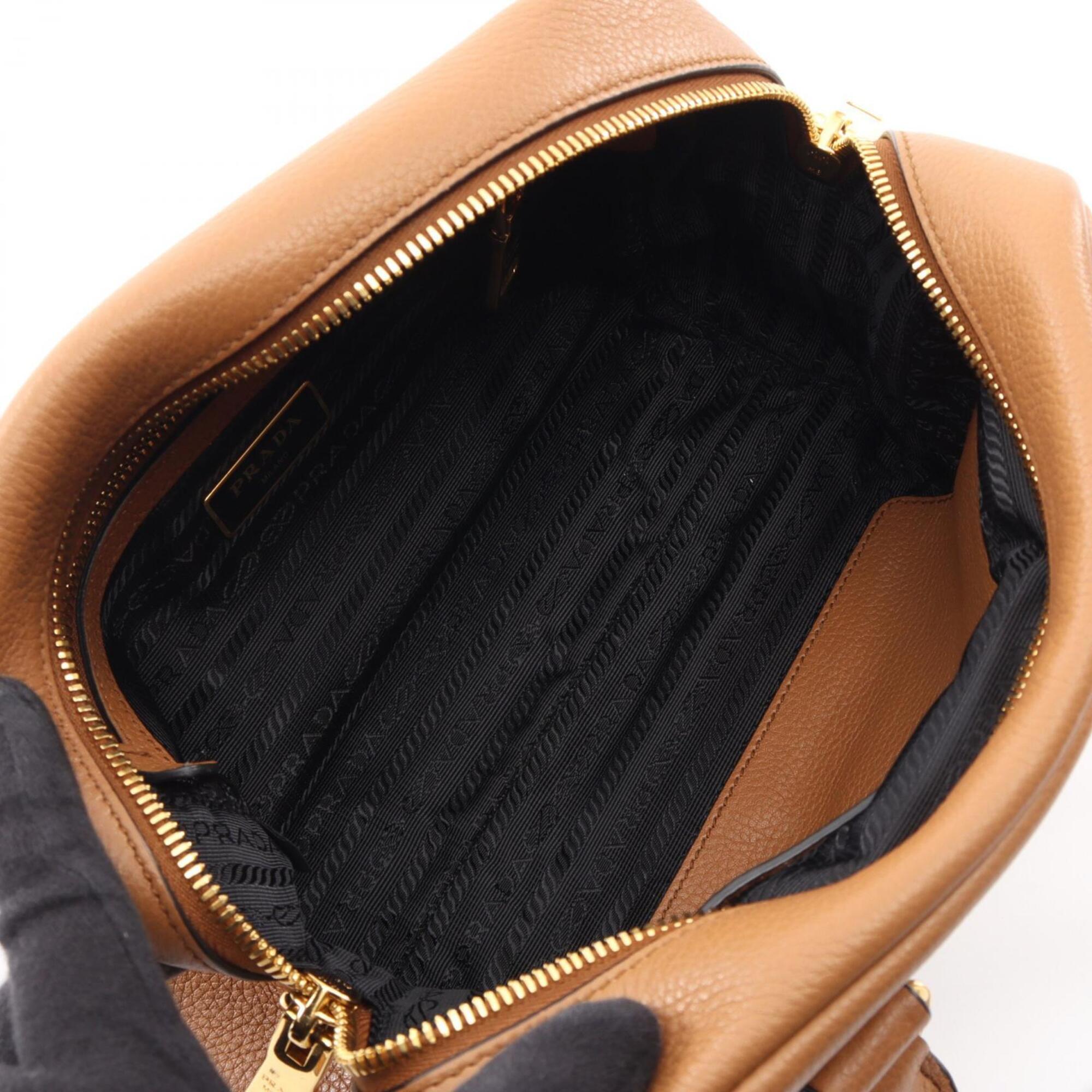 Prada Brown Leather Handbag (Pre-Owned)