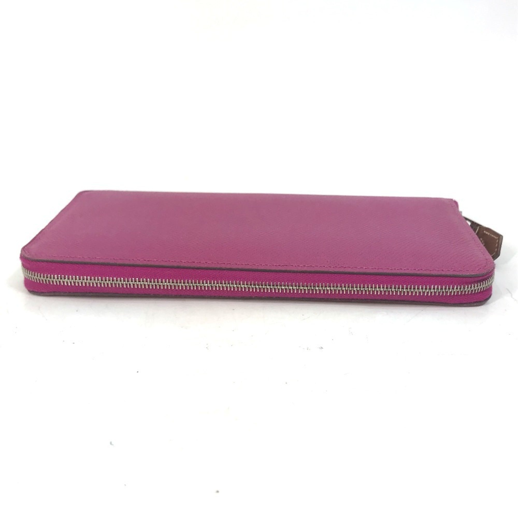 Hermes Silk'in Purple Tosca Epsom Leather Long Wallet (Bi-Fold) (Pre-Owned)
