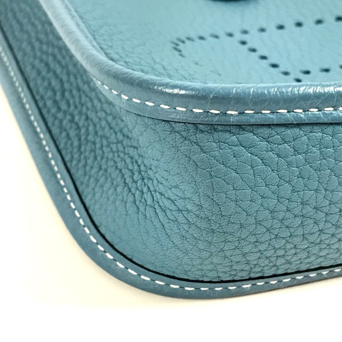 Hermes Blue Taurillon Clemence Leather Pochette Shoulder Bag (Pre-Owned)