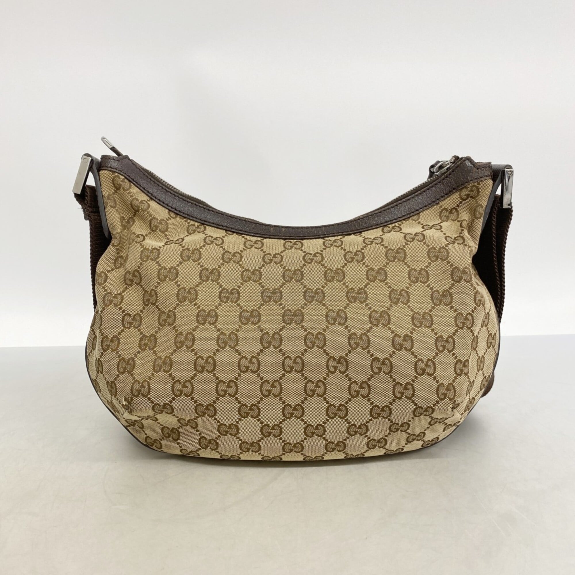 Gucci Brown Canvas Shoulder Bag (Pre-Owned)