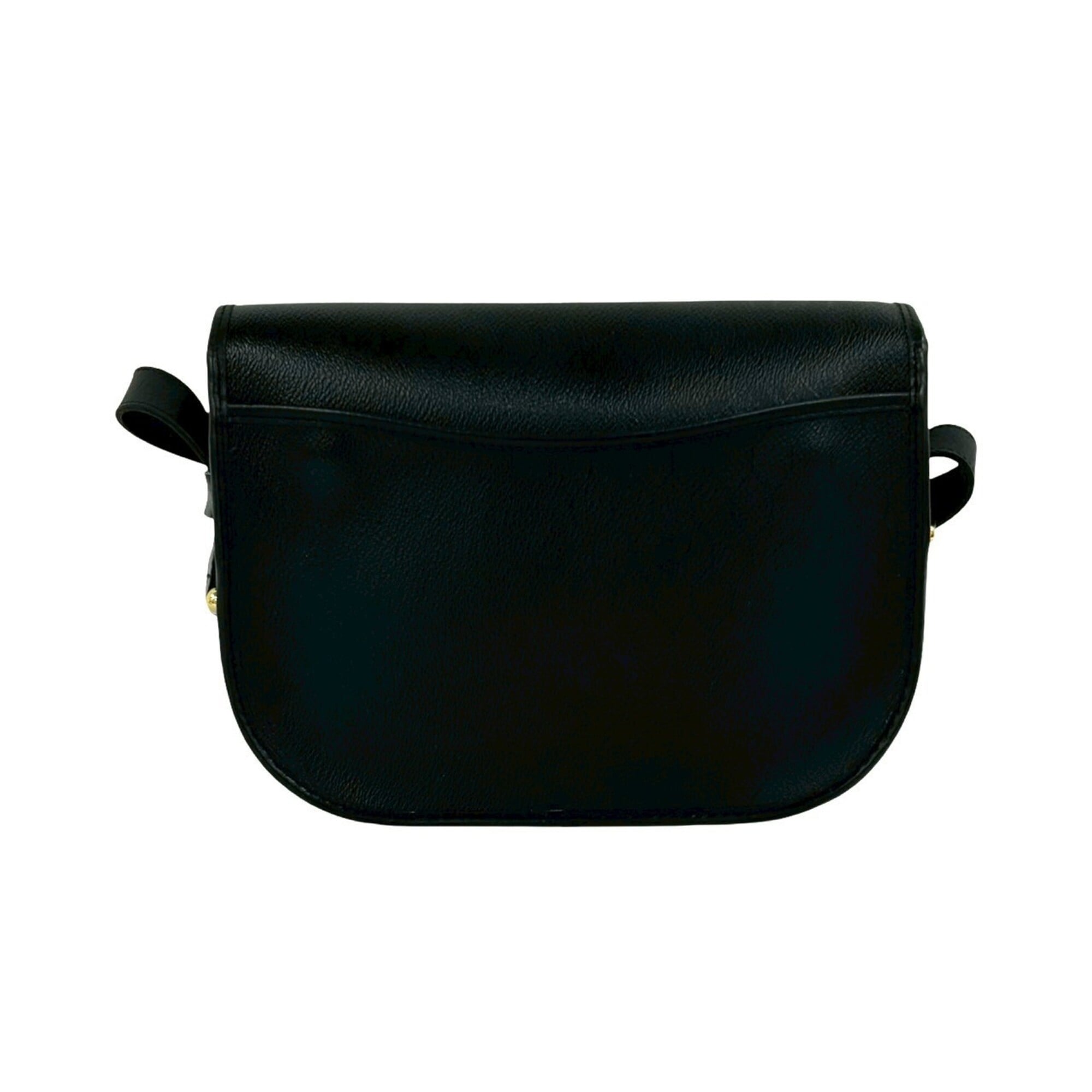 Christian Dior Black Leather Pvc Pochette Shoulder Bag (Pre-Owned)