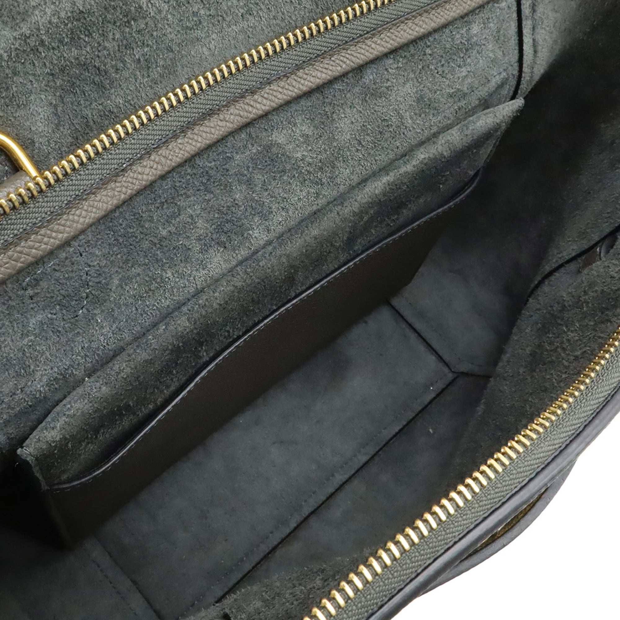 Celine Luggage Gray Leather Handbag Shoulder Bag (Pre-Owned)