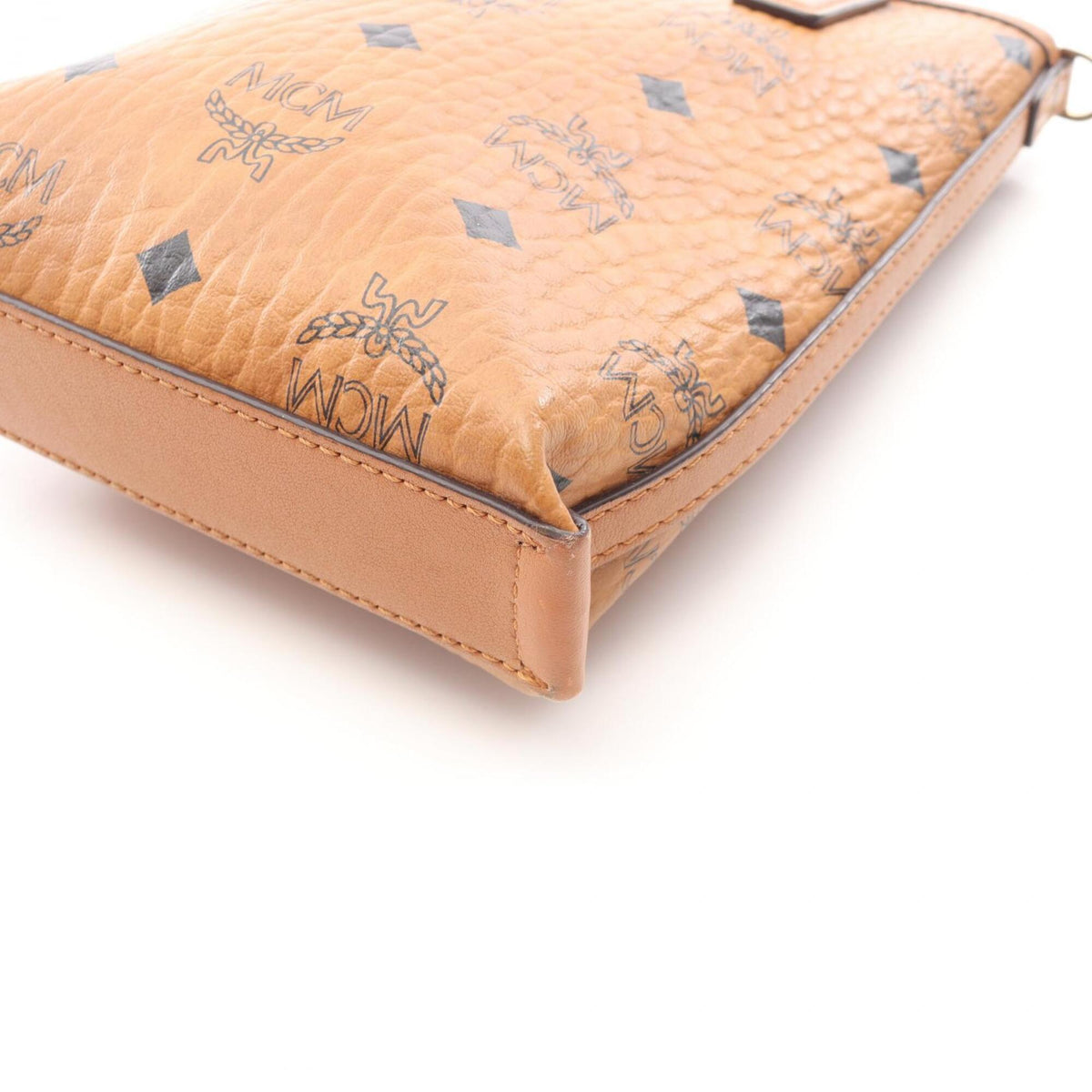 Mcm Brown Coated Canvas Leather Handbag (Pre-Owned)