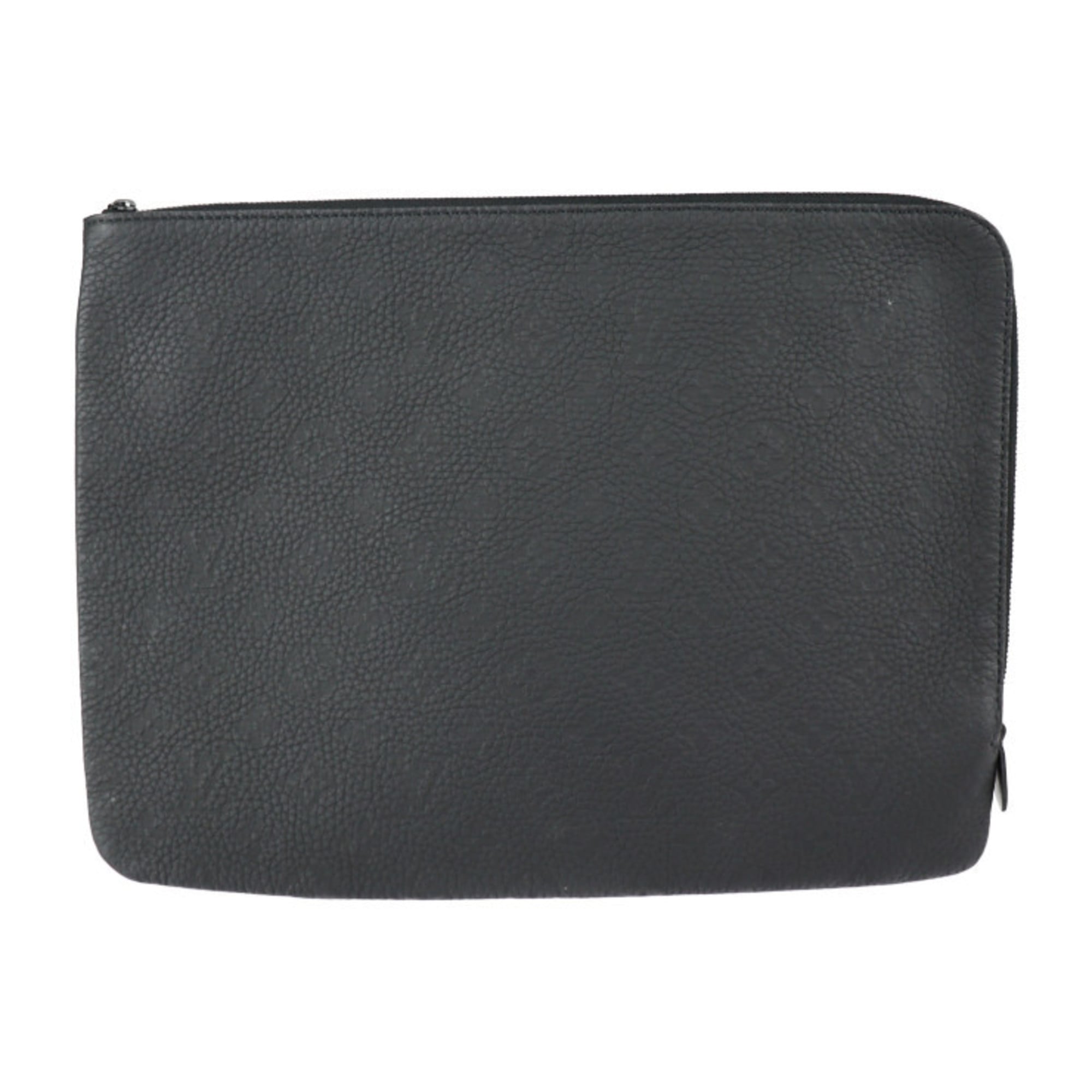 Louis Vuitton Black Leather Clutch Bag (Pre-Owned)