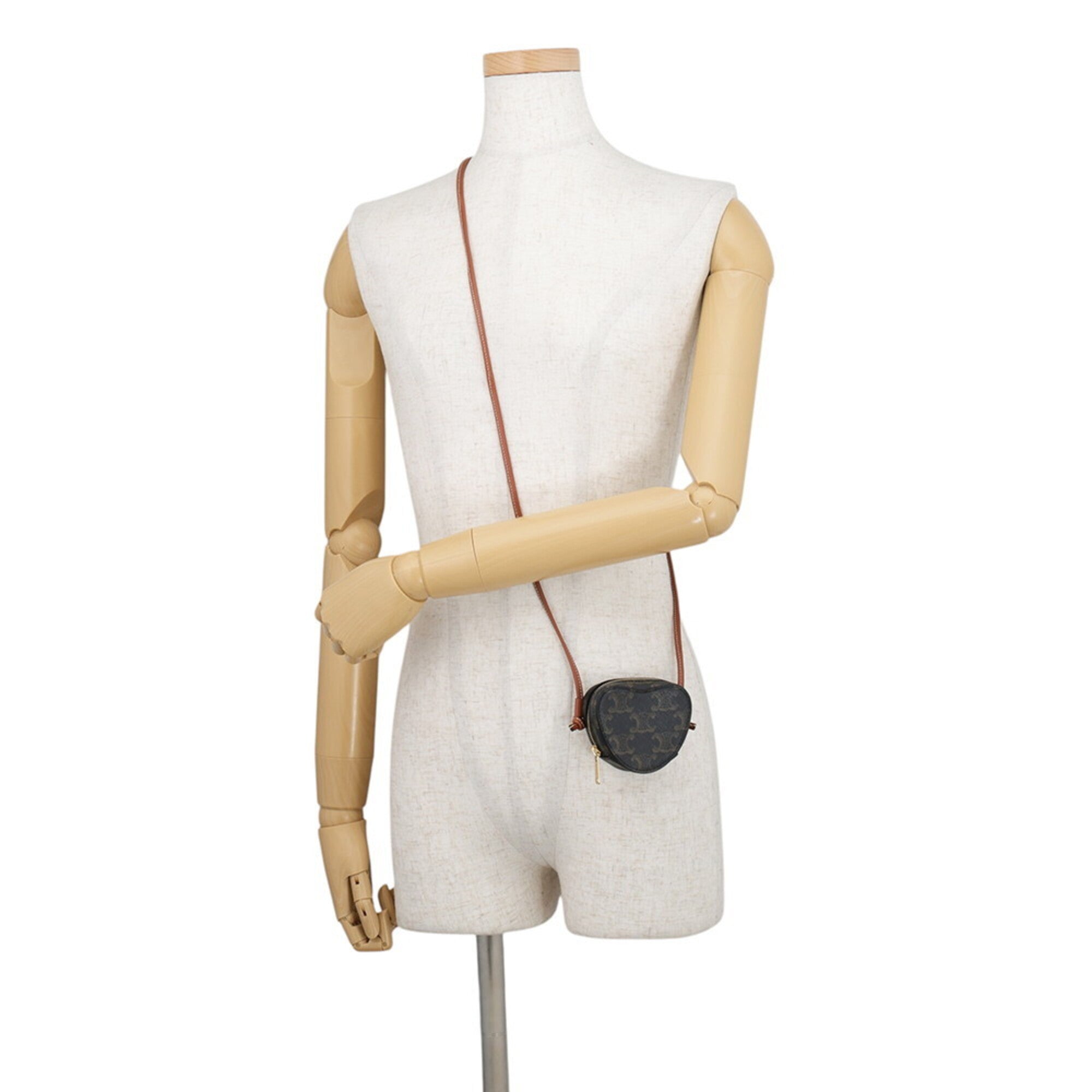 Celine Gold Pvc Leather Pochette Pouch (Pre-Owned)