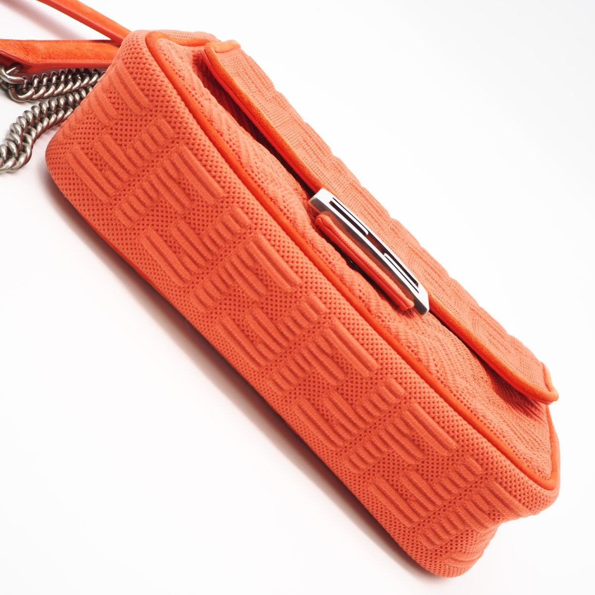 Fendi Orange Canvas Shoulder Bag (Pre-Owned)