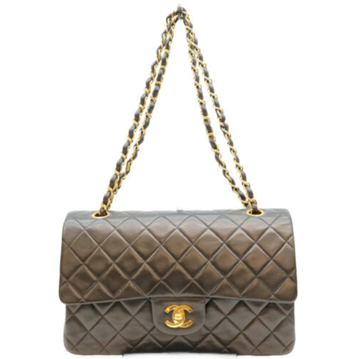 Chanel Black Leather Shoulder Bag (Pre-Owned)