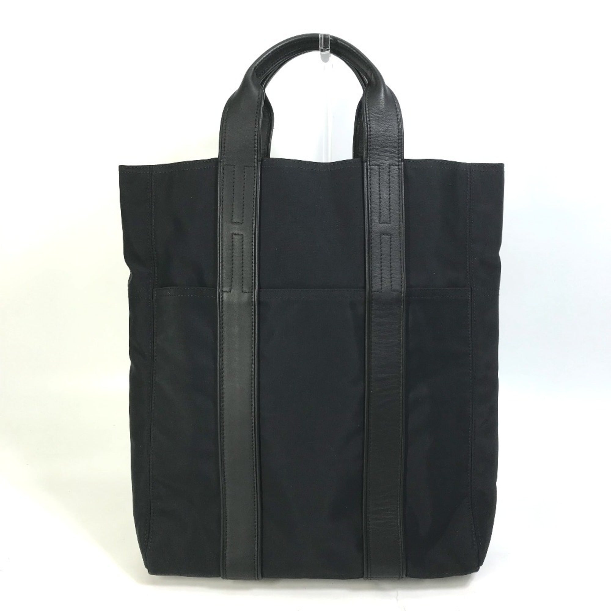 Hermes Acapulco Black Nylon Handbag Tote Bag (Pre-Owned)