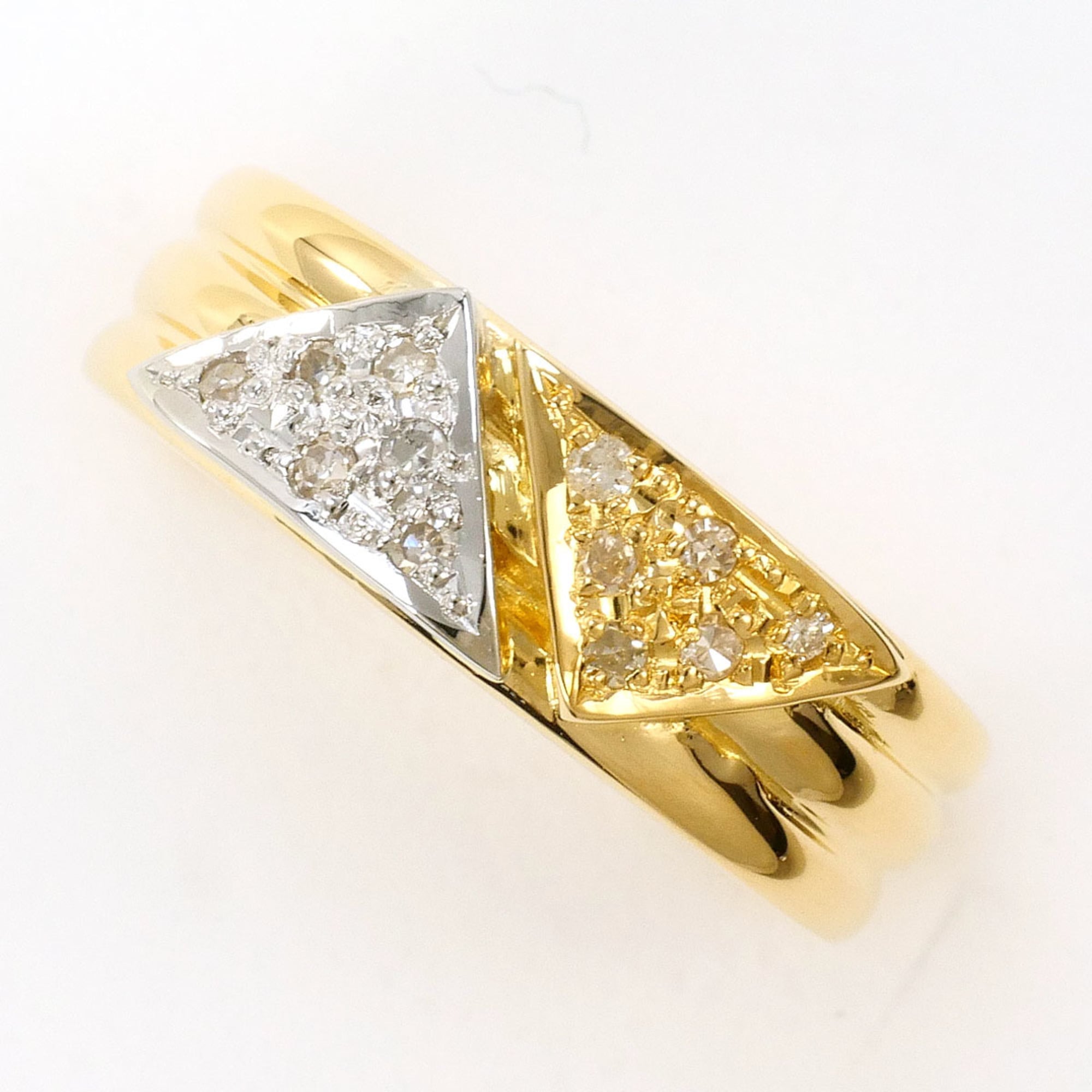 Unbranded Platinum Yellow Gold Yellow Gold (18K) Platinum 900 Band Ring (Pre-Owned)