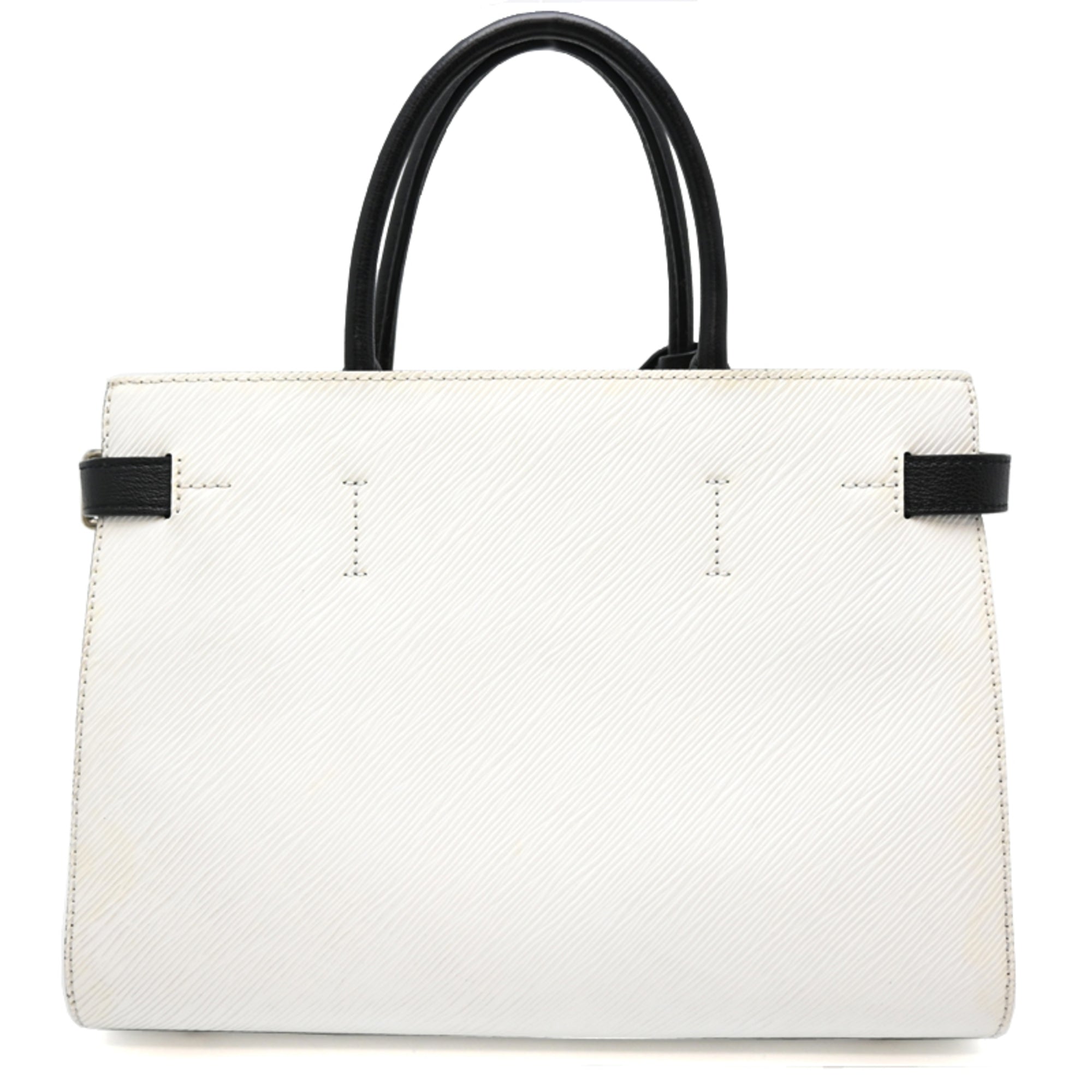 Louis Vuitton Black White Epi Leather Handbag (Pre-Owned)
