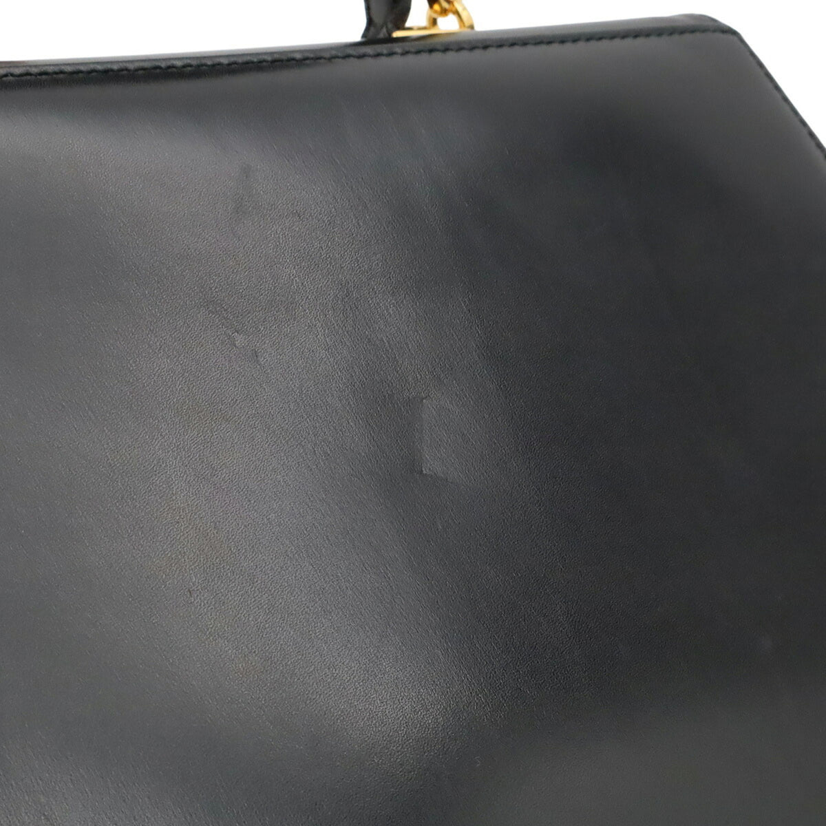Salvatore Ferragamo Black Leather Handbag Shoulder Bag (Pre-Owned)