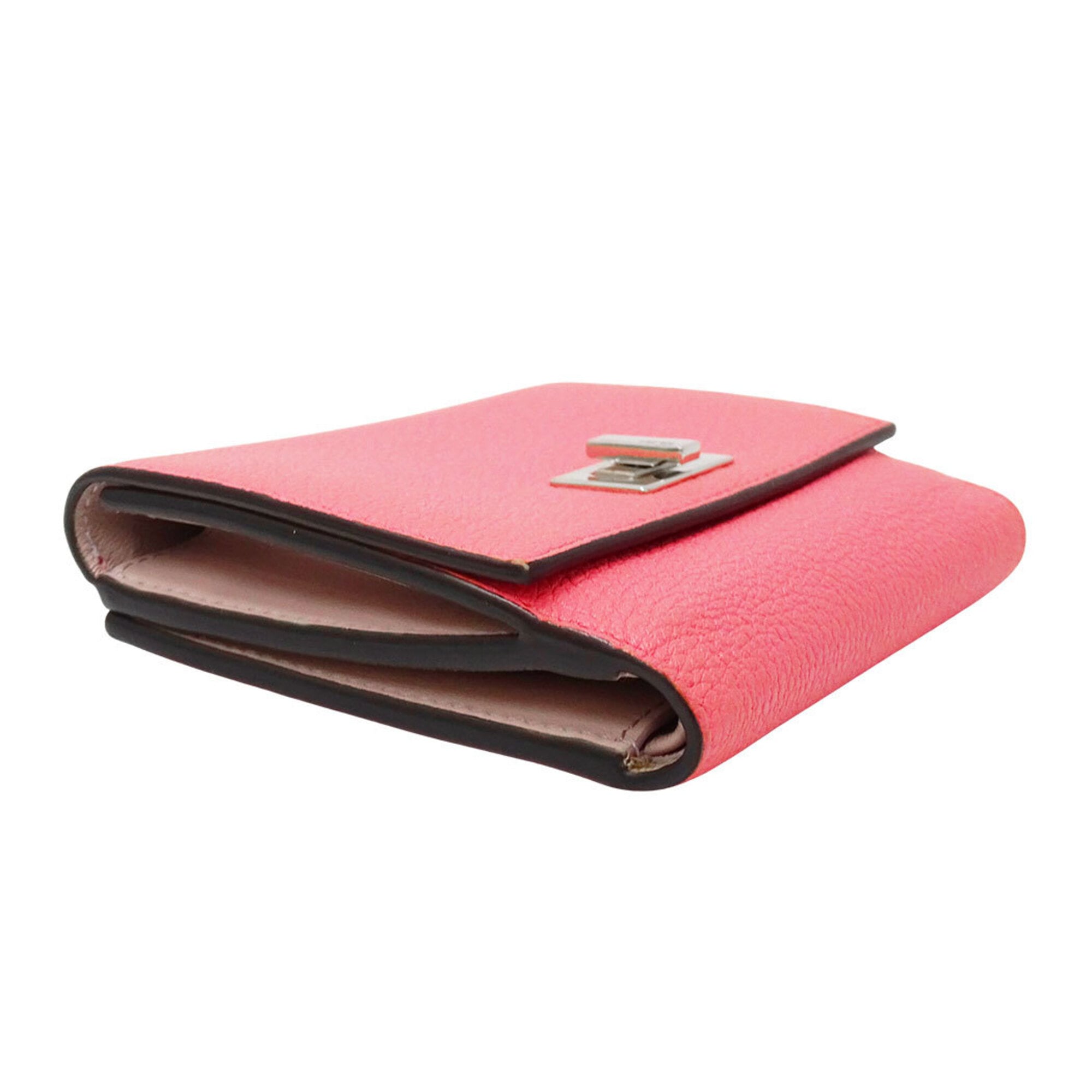 Fendi Pink Leather Wallet (Bi-Fold) (Pre-Owned)