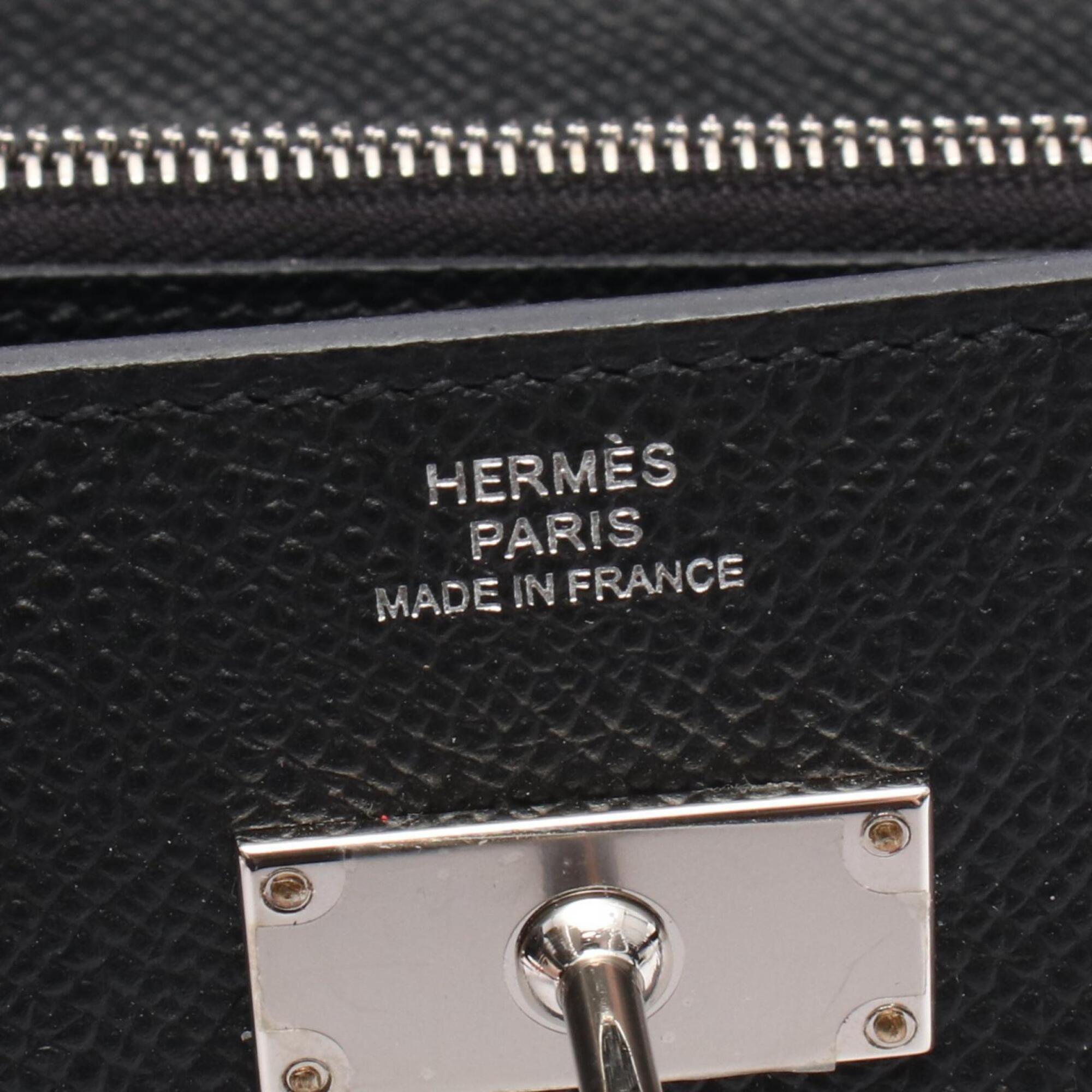 Hermes Black Epsom Leather Handbag Shoulder Bag (Pre-Owned)