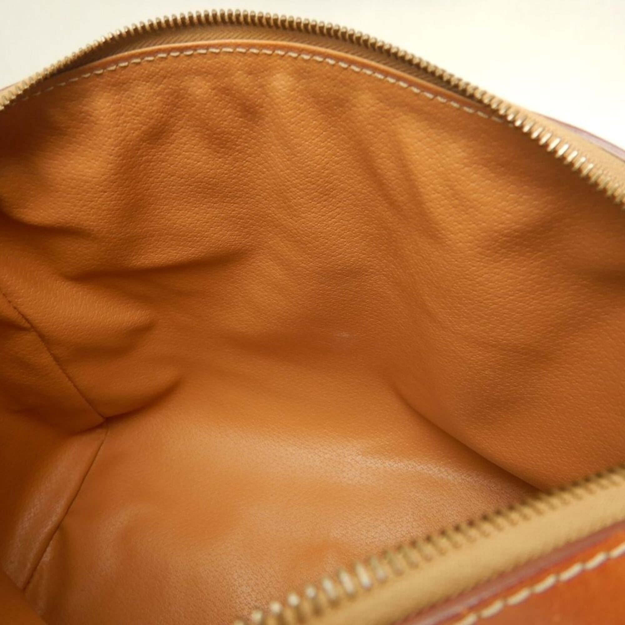 Celine Macadam Brown Coated Canvas Leather Handbag (Pre-Owned)