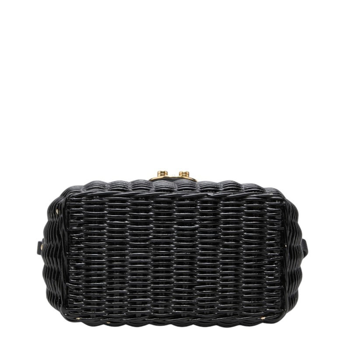 Miu Miu Black Leather Wisteria Vine Shoulder Bag (Pre-Owned)