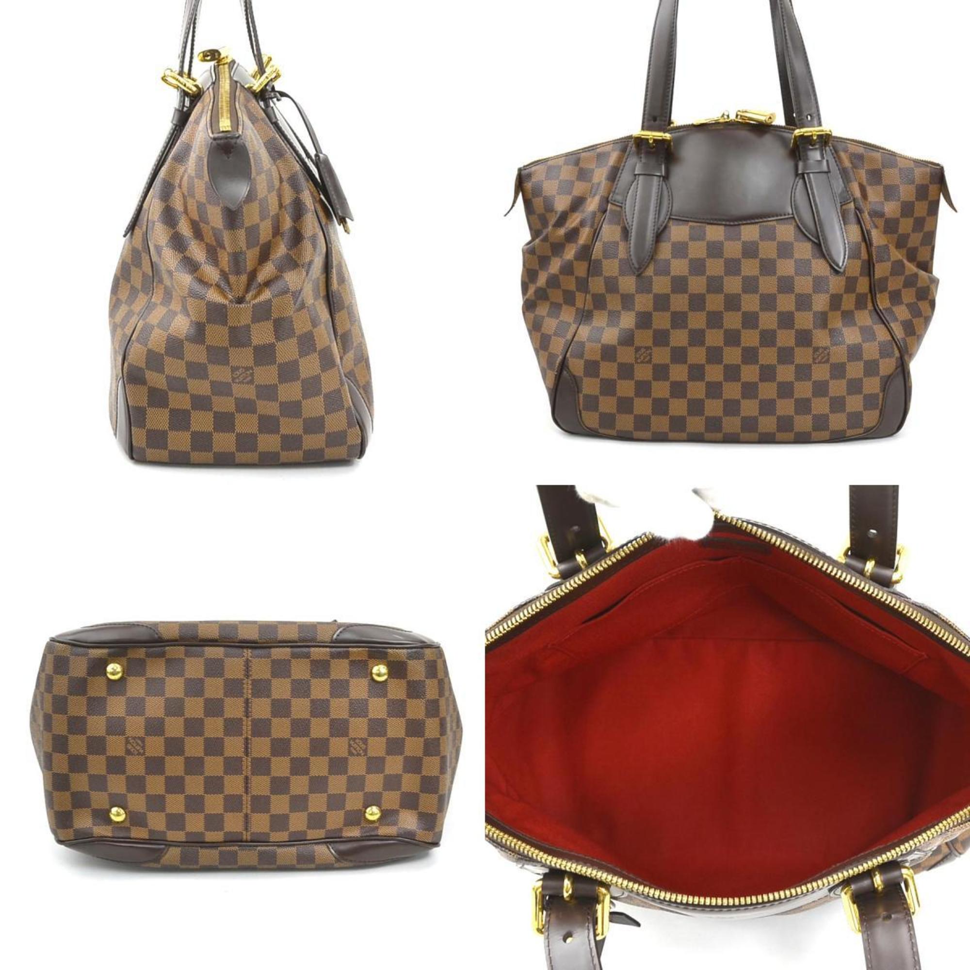 Louis Vuitton Damier Canvas Ebene Damier Canvas Shoulder Bag (Pre-Owned)