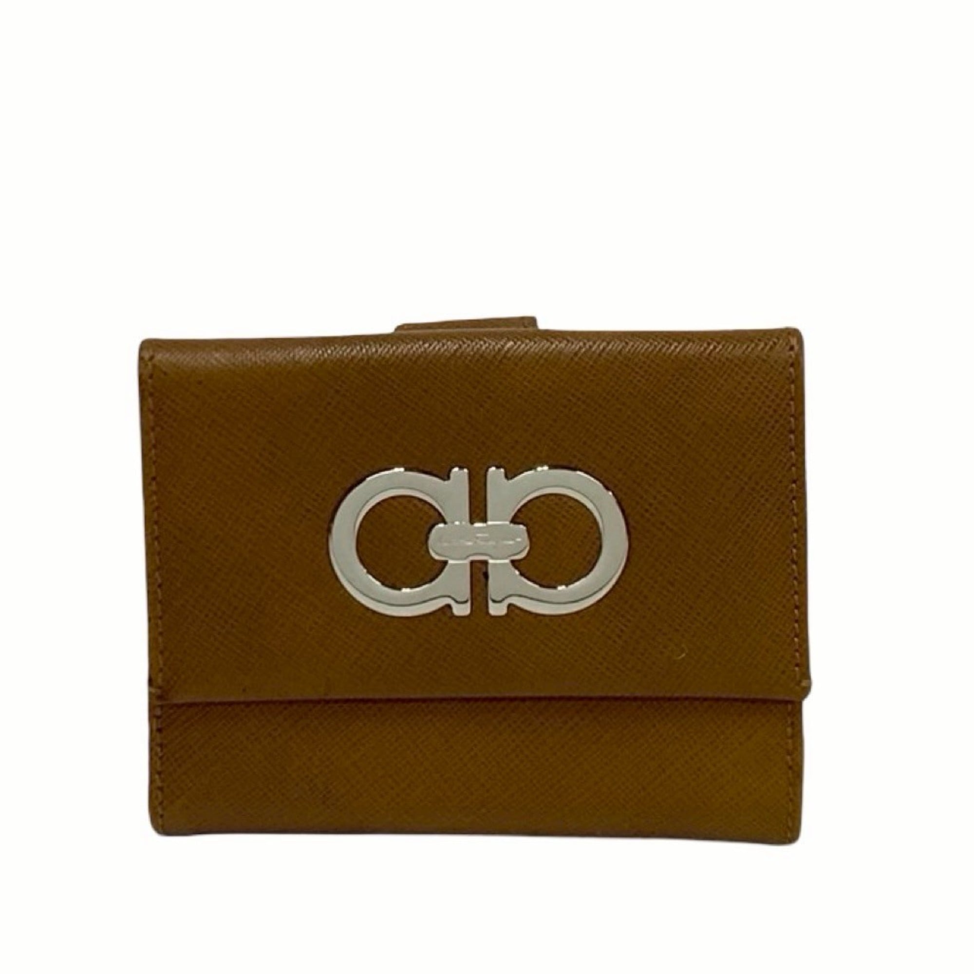 Salvatore Ferragamo Brown Leather Wallet (Bi-Fold) (Pre-Owned)