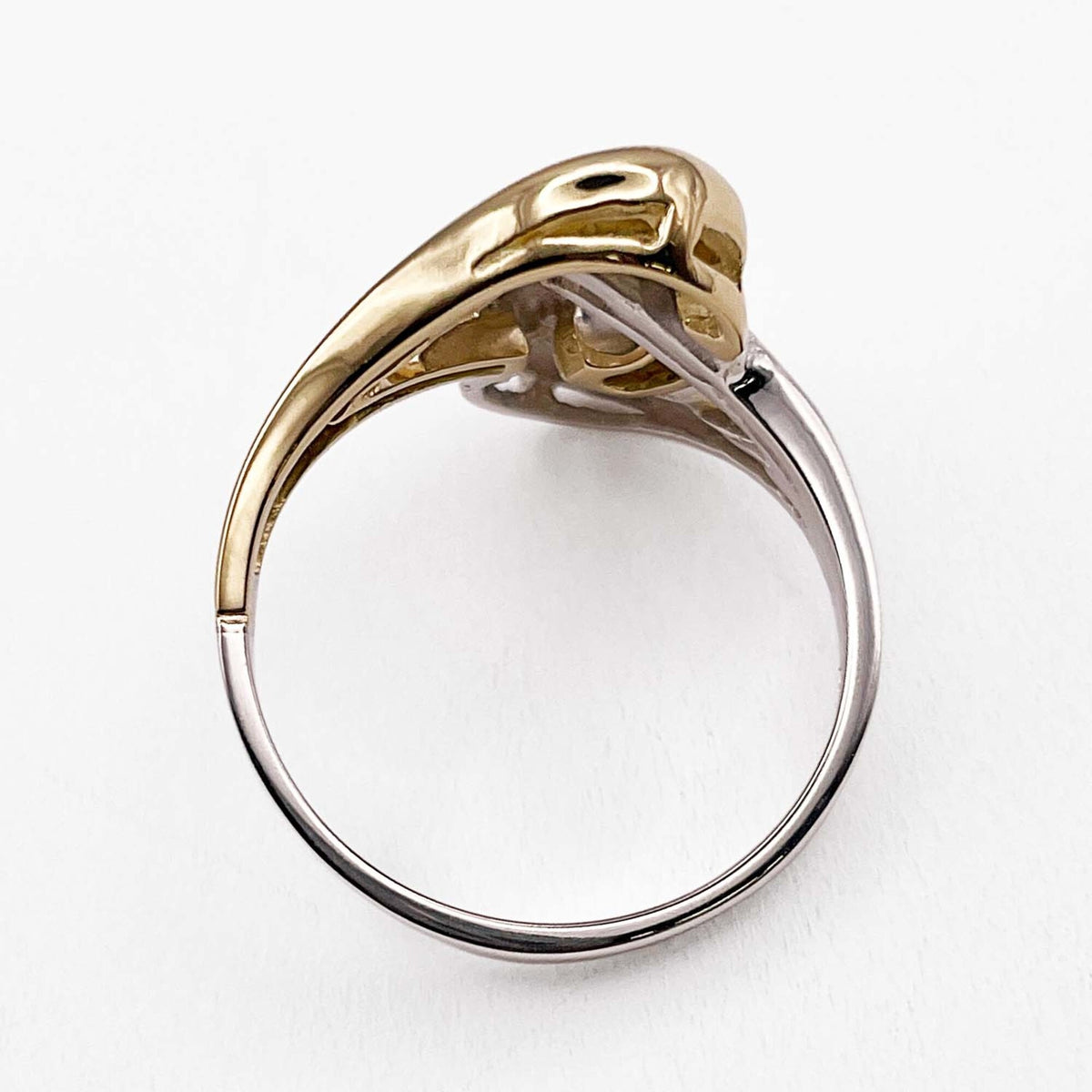 Tiffany Gold Silver Yellow Gold (18K) Silver 925 Band Ring (Pre-Owned)