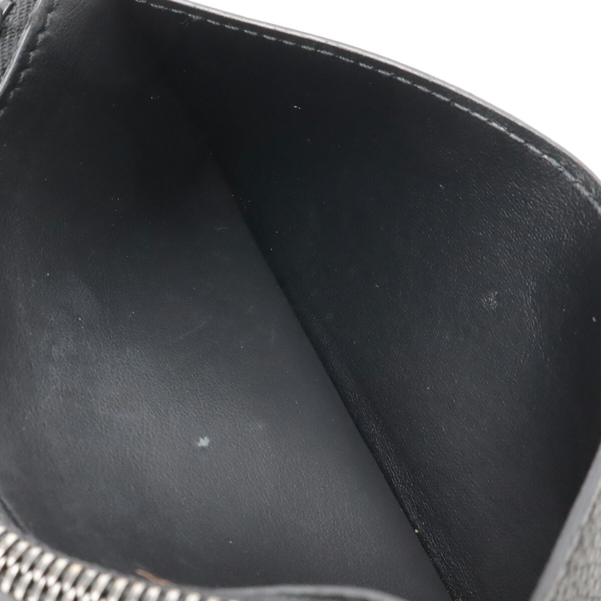 Louis Vuitton Black Noir Leather Coin Purse/Coin Case (Pre-Owned)