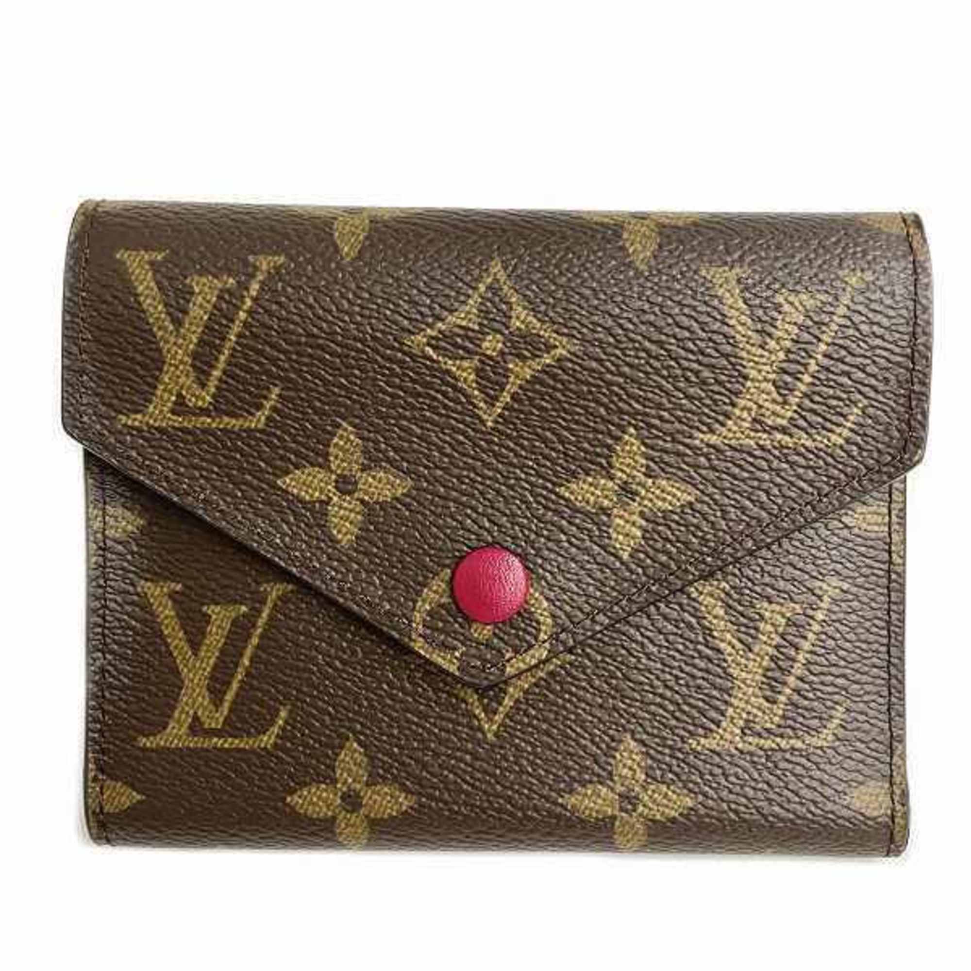 Louis Vuitton Monogram Fuchsia Monogram Wallet (Tri-Fold) (Pre-Owned)
