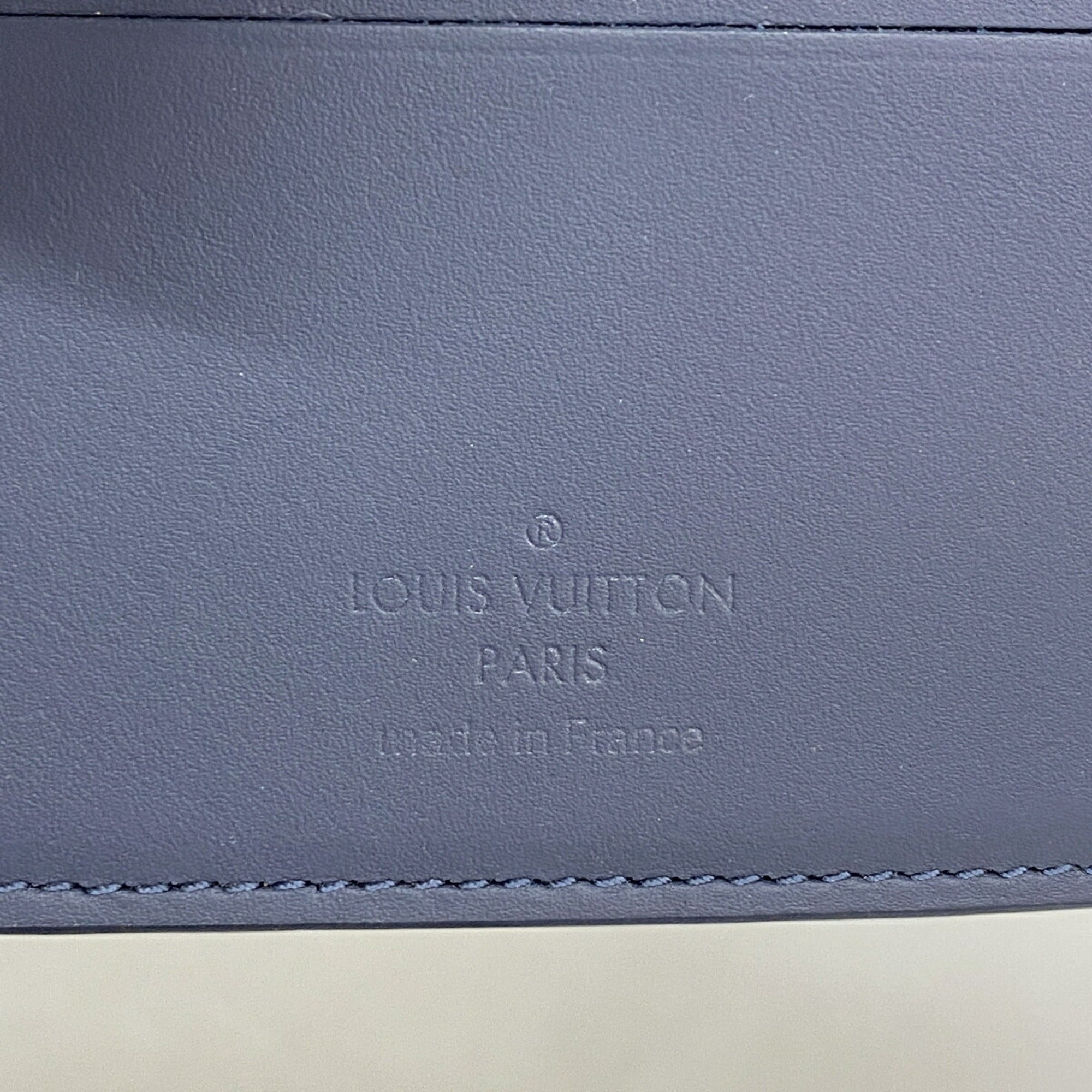 Louis Vuitton Blue Bill Wallet (Bi-Fold) (Pre-Owned)