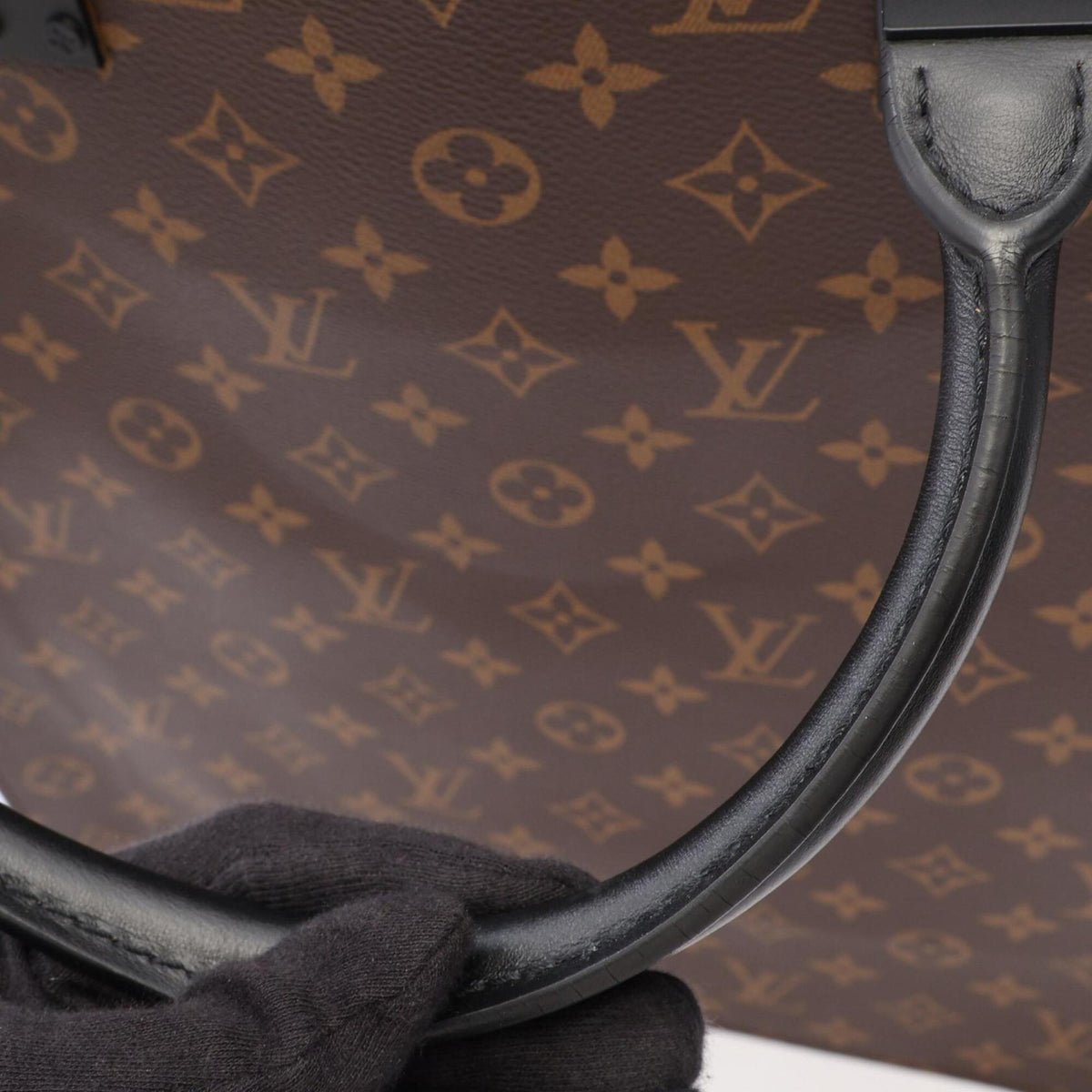 Louis Vuitton Black Brown Multi-Color Coated Canvas Leather Handbag Tote Bag (Pre-Owned)