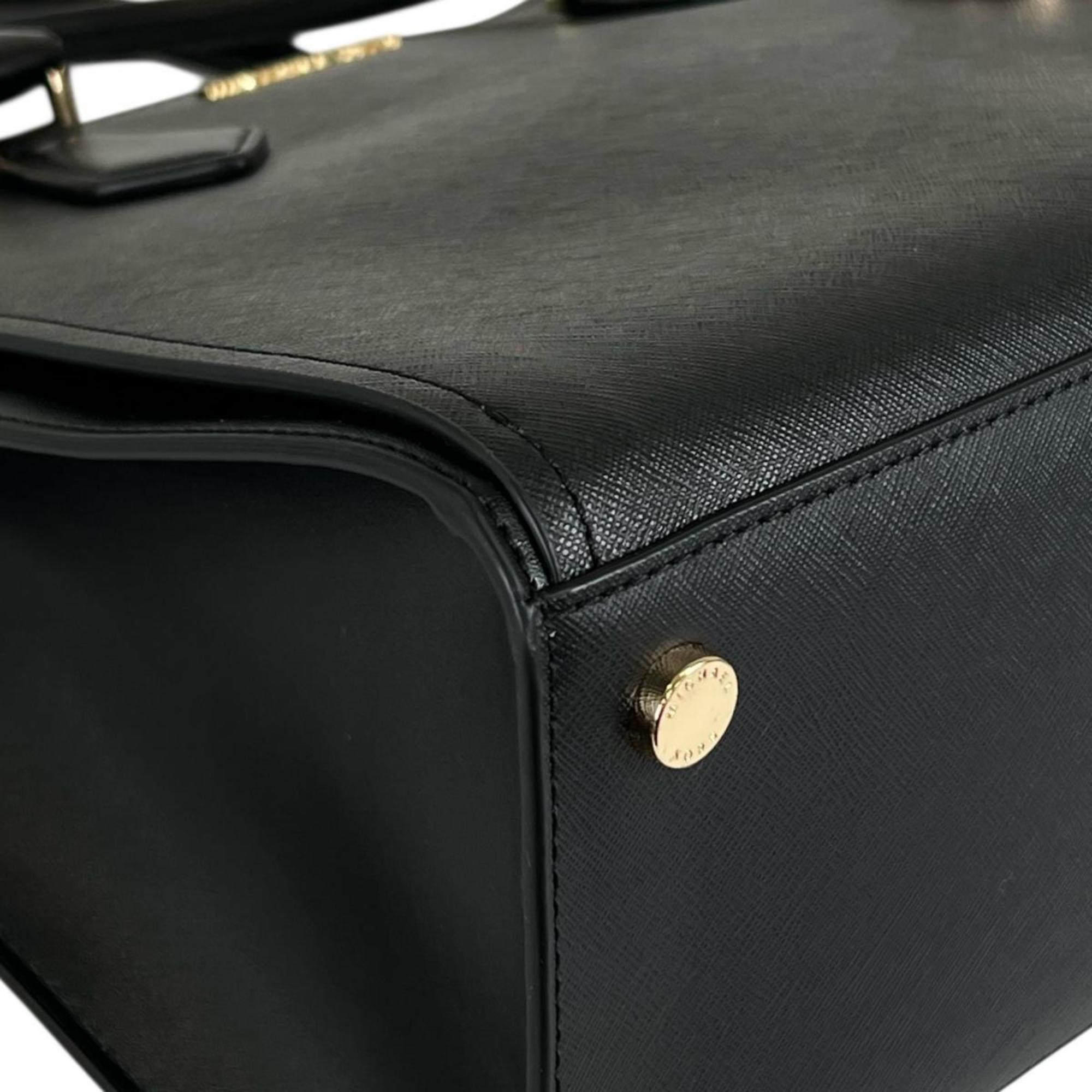 Michael Kors Black Leather Handbag Shoulder Bag (Pre-Owned)