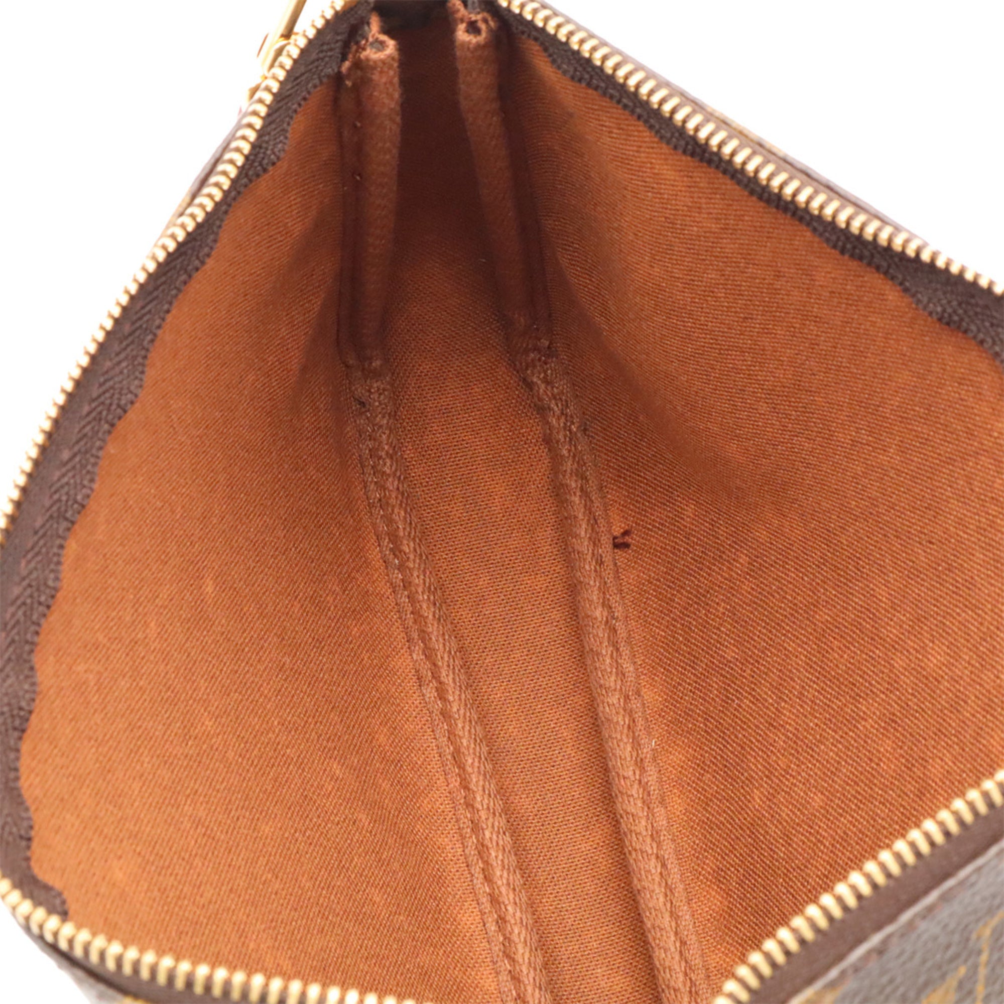 Louis Vuitton Brown Monogram Canvas Handbag Pochette Pouch (Pre-Owned)