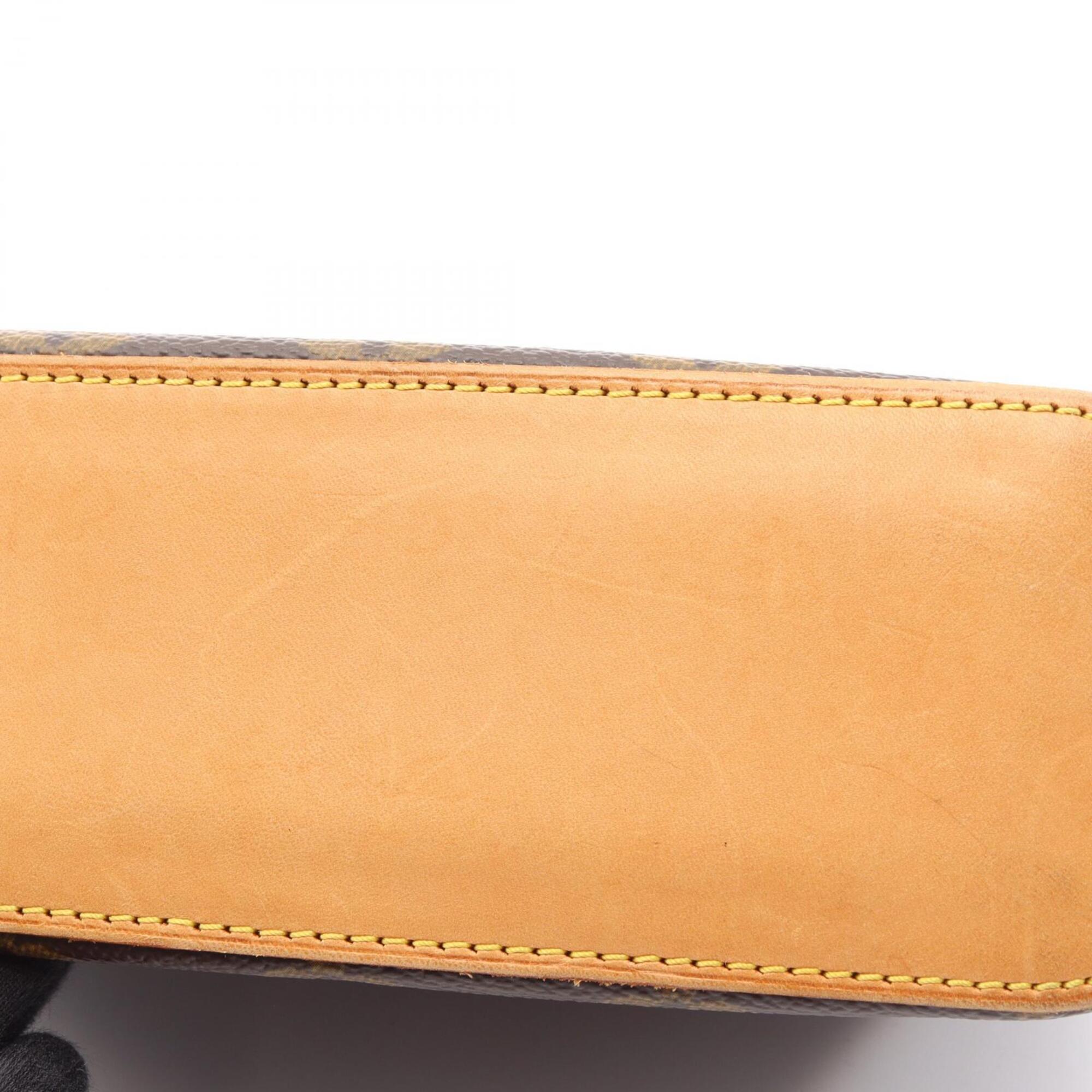 Louis Vuitton Brown Coated Canvas Pvc Monogram Leather Handbag Shoulder Bag (Pre-Owned)