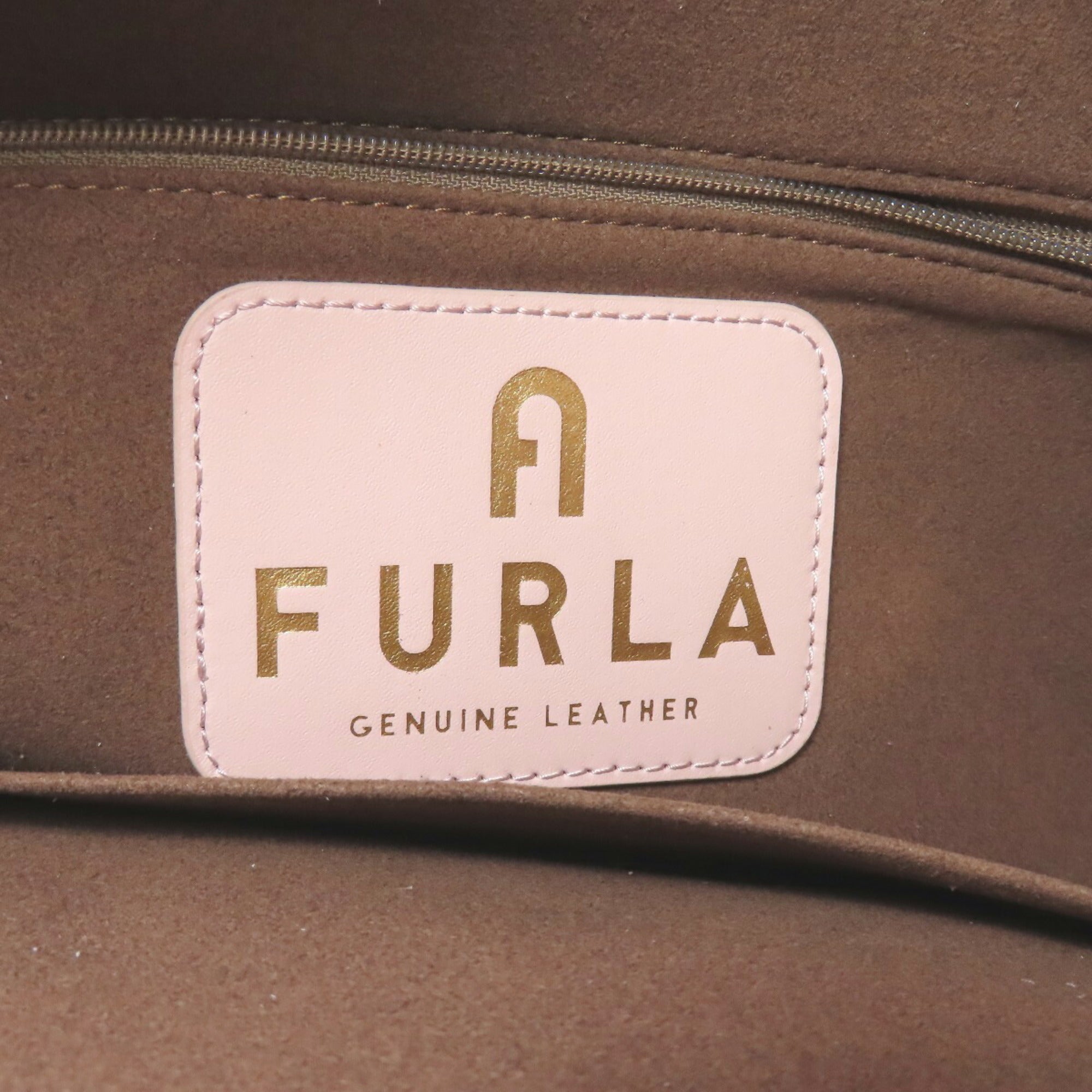 Furla Pink Leather Tote Bag (Pre-Owned)