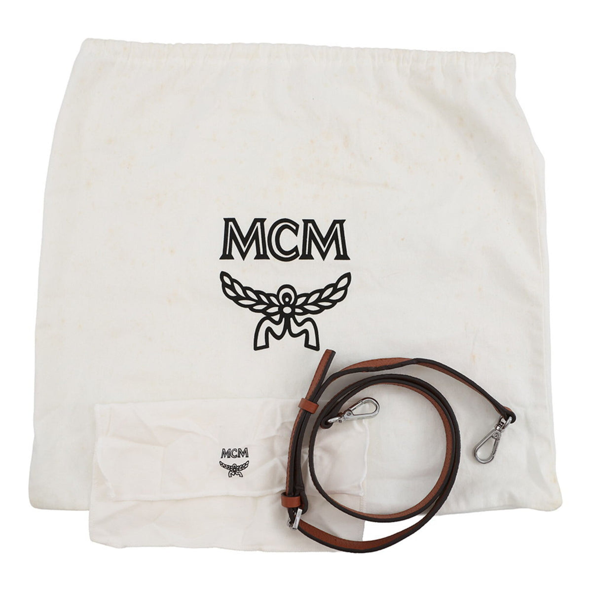 Mcm Brown Leather Handbag Tote Bag (Pre-Owned)
