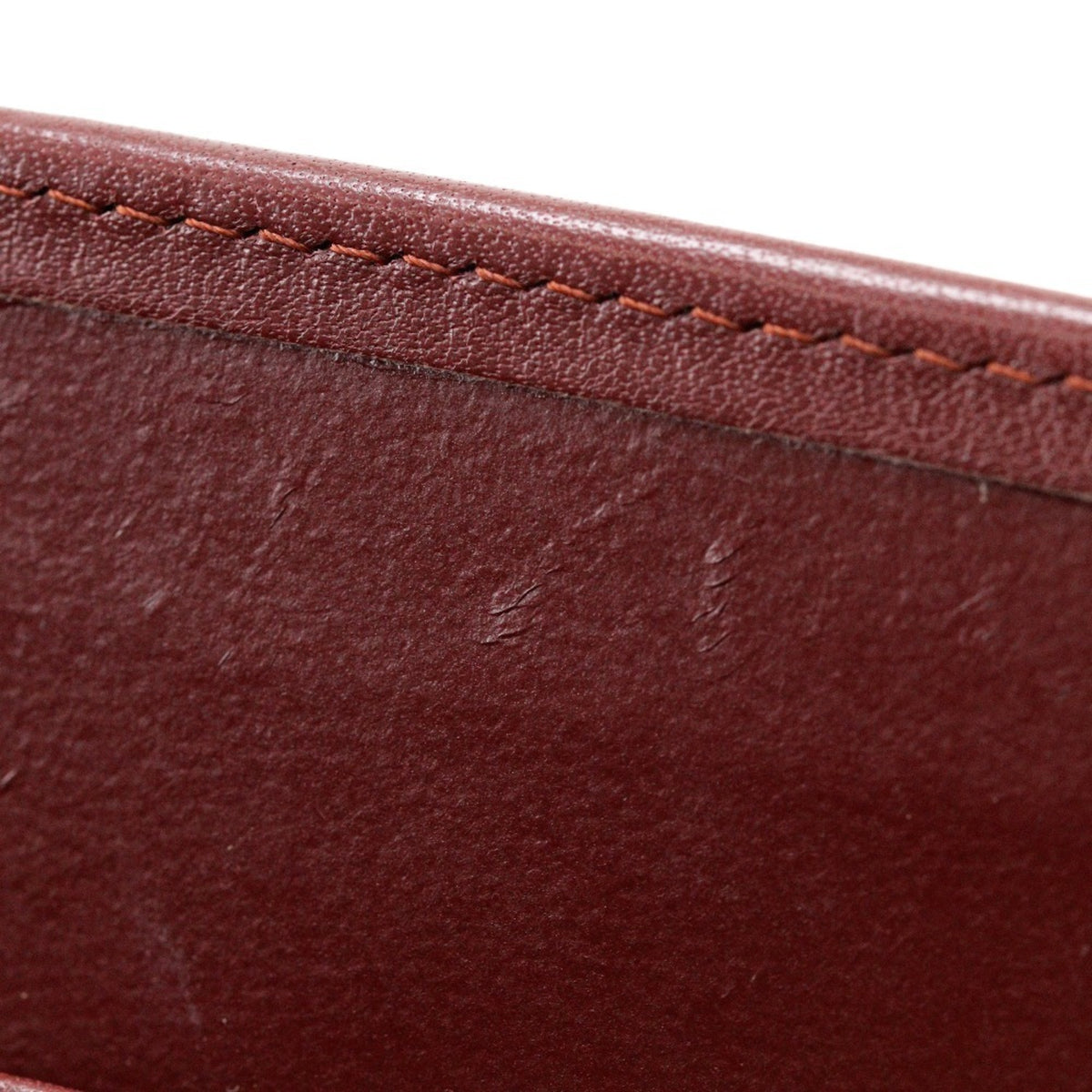 Cartier Bordeaux Leather Shoulder Bag (Pre-Owned)
