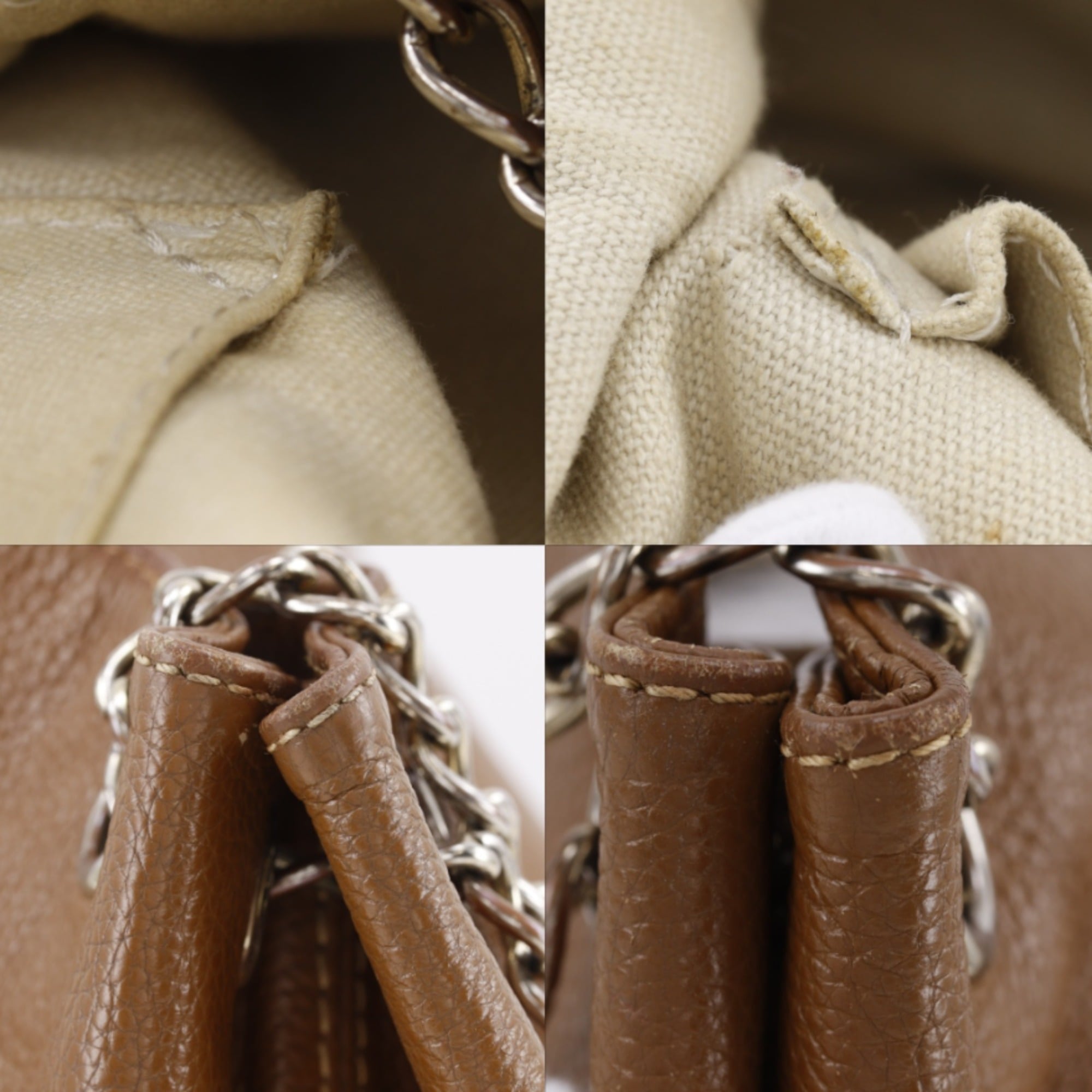 Gucci Brown Leather Tote Bag (Pre-Owned)