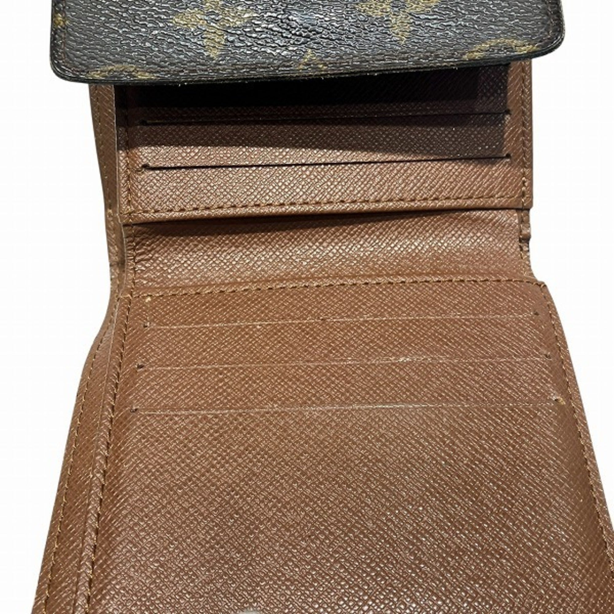 Louis Vuitton Monogram Brown Monogram Wallet (Tri-Fold) (Pre-Owned)