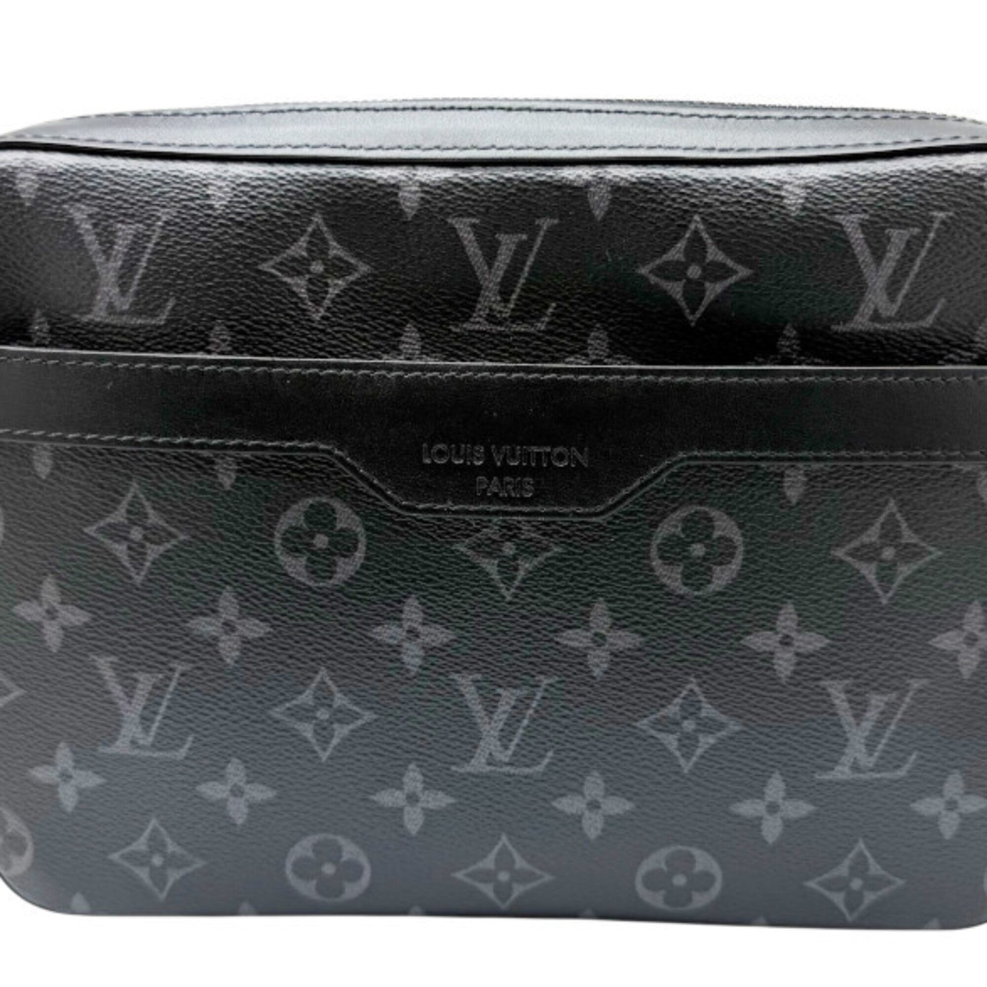 Louis Vuitton Monogram Eclipse Black Gray Monogram Eclipse Monogram Eclipse Pouch Shoulder Bag (Pre-Owned)