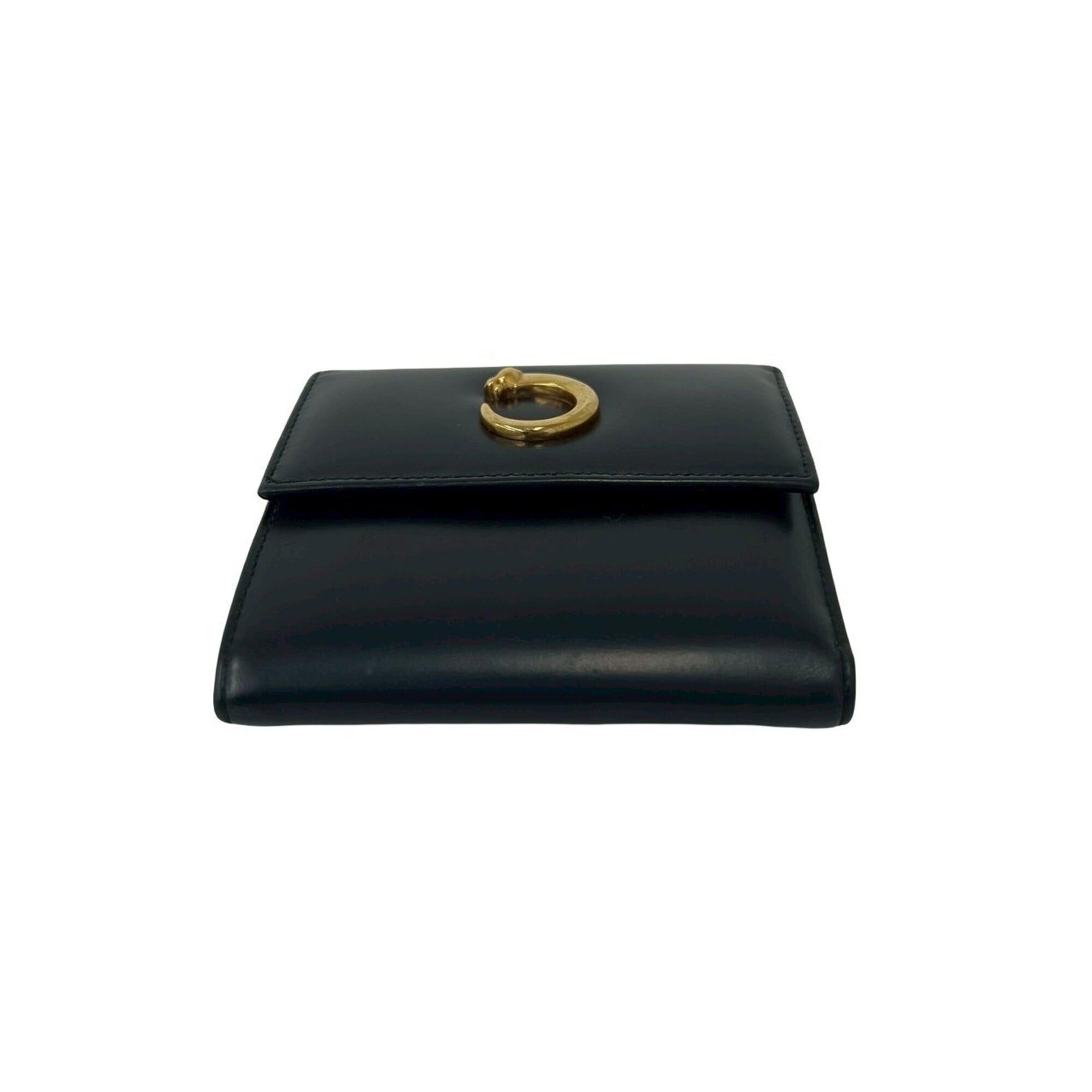Cartier Black Leather Wallet (Tri-Fold) (Pre-Owned)