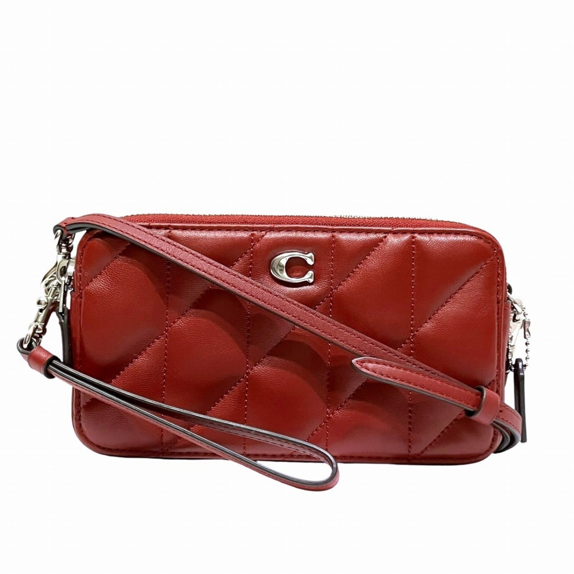 Coach Wine Leather Handbag (Pre-Owned)